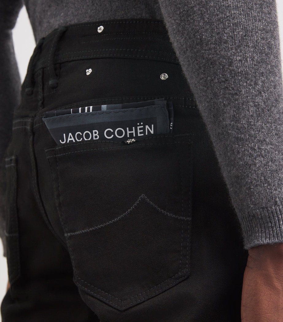 Jacob Cohën Mens Limited Edition Lizardskin-Patch Nick Slim Jeans Image 6