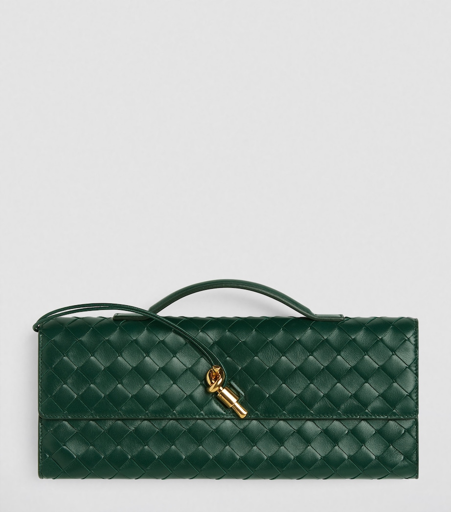 Small Leather Top-Handle Clutch Bag 3050 Image 1