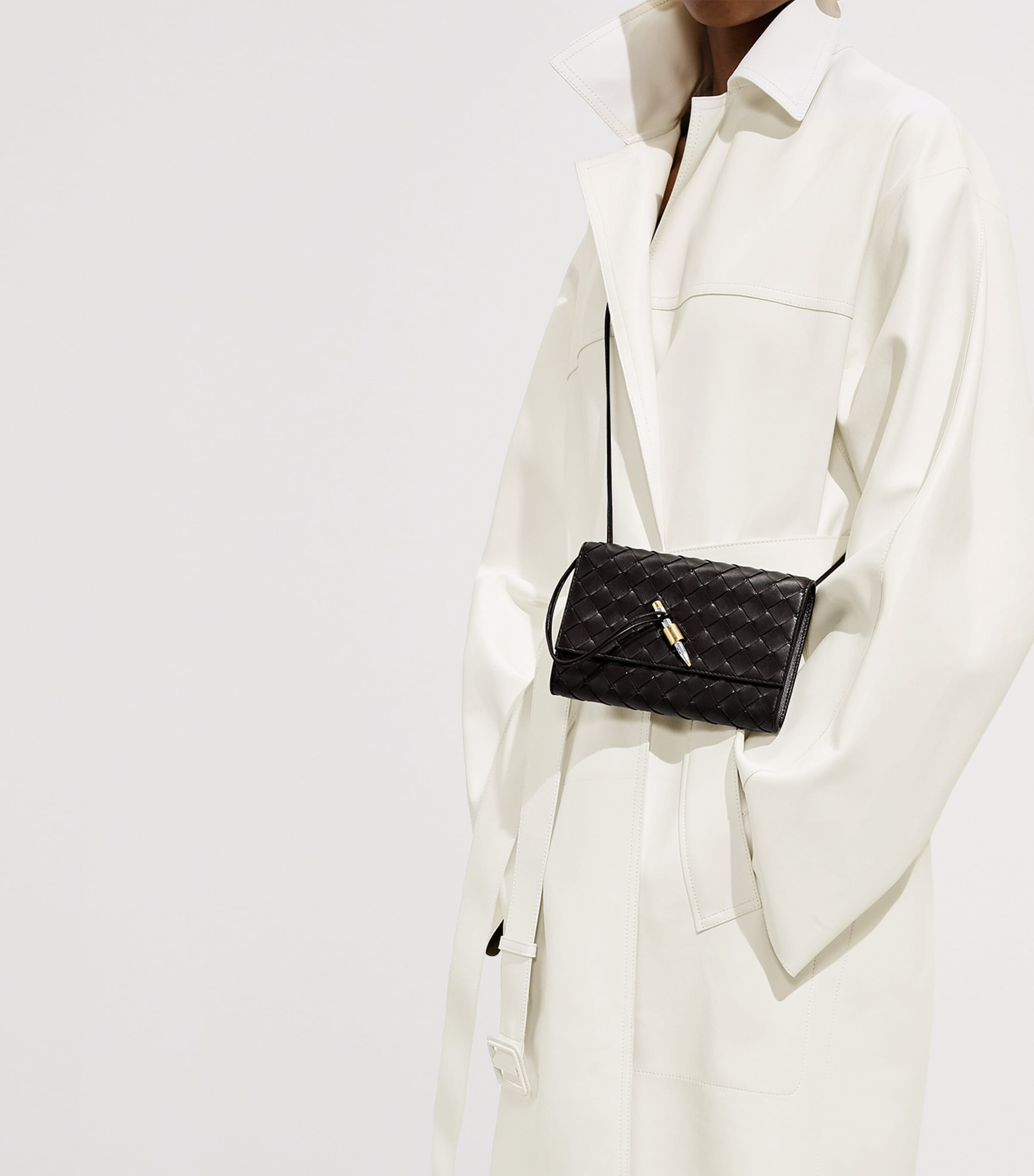 Bottega Veneta Nappa Leather Andiamo Pouch Image 2
