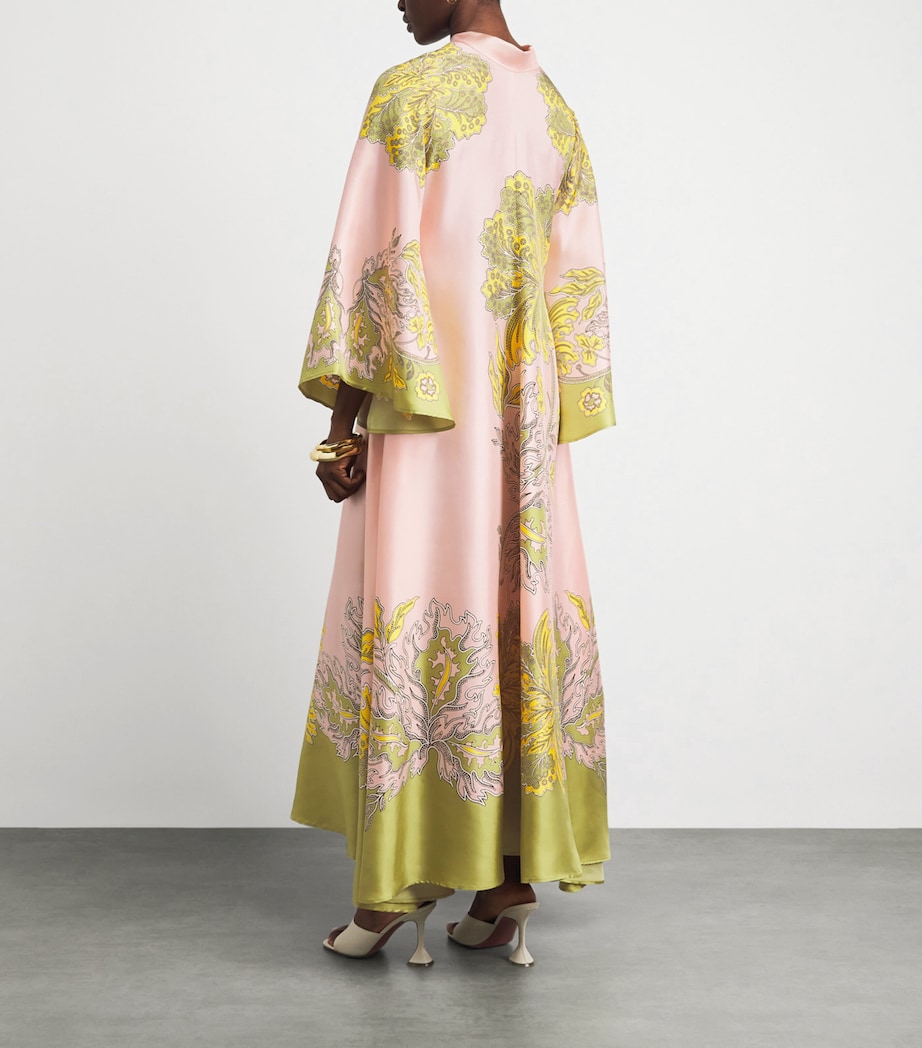 La Doublej Womens Silk Magnifico Maxi Dress Placée Image 4