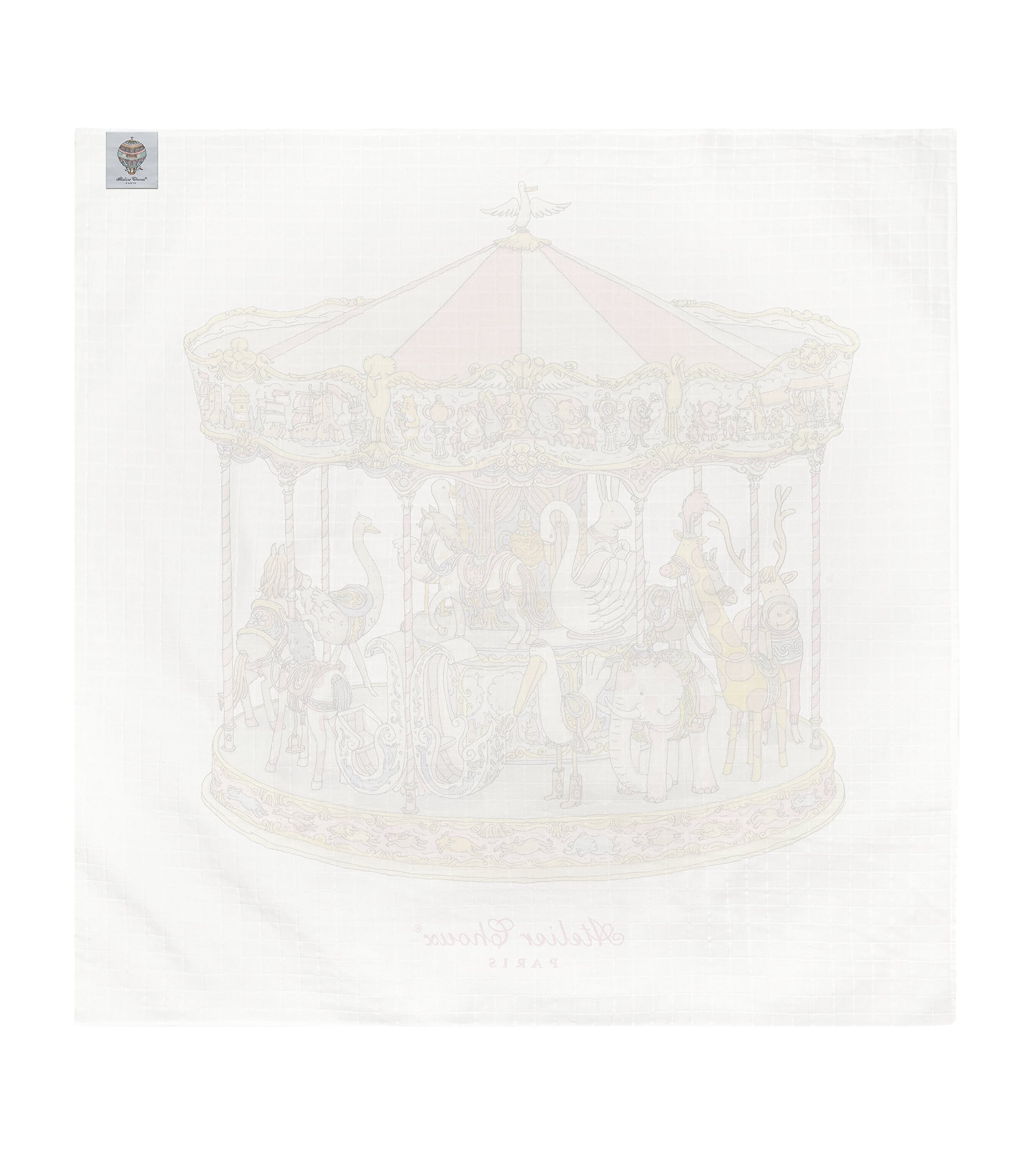 Cotton Carousel Swaddle PINK Image 2