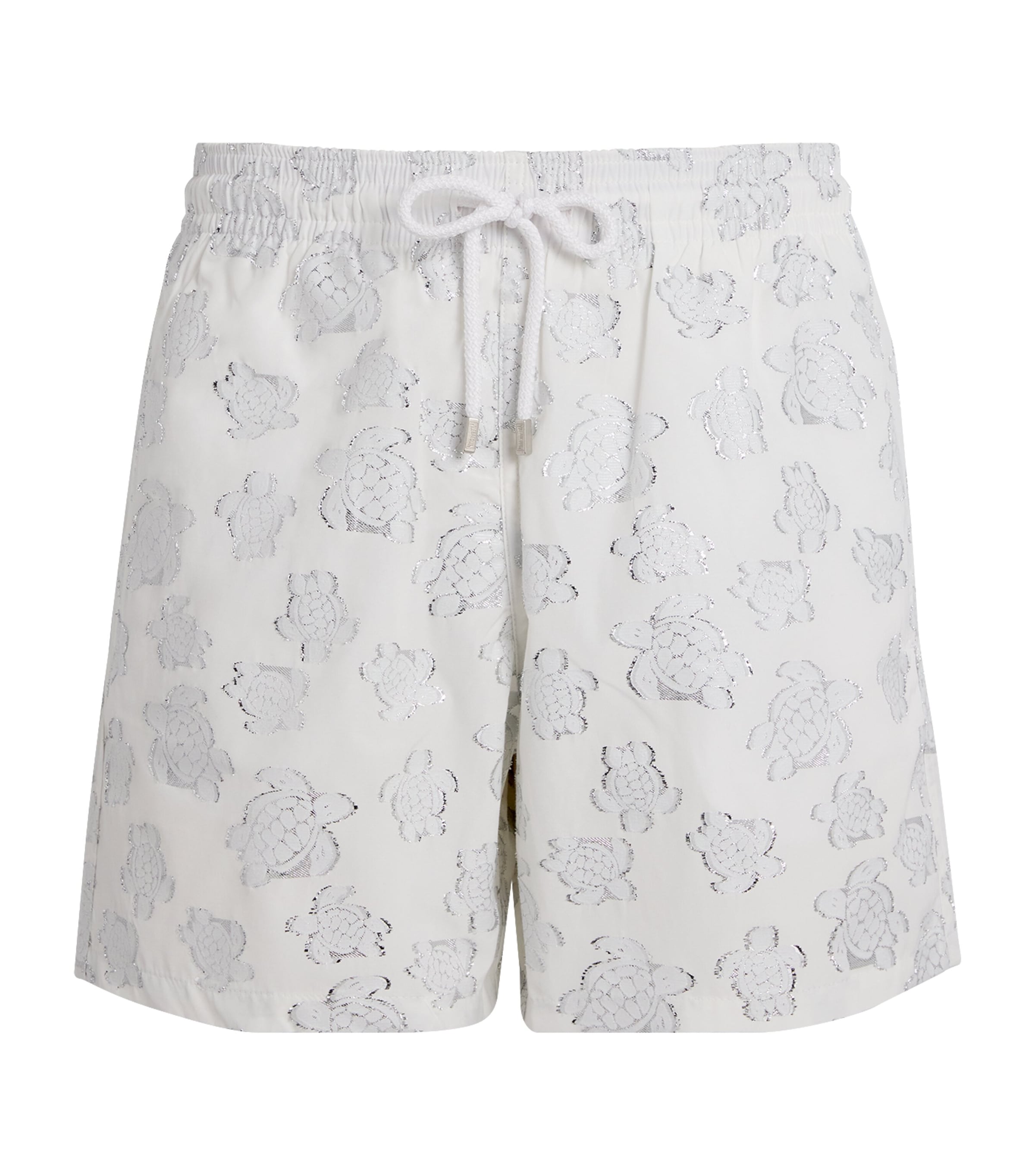 Vilebrequin Turtle Jacquard Moopea Swim Shorts In White