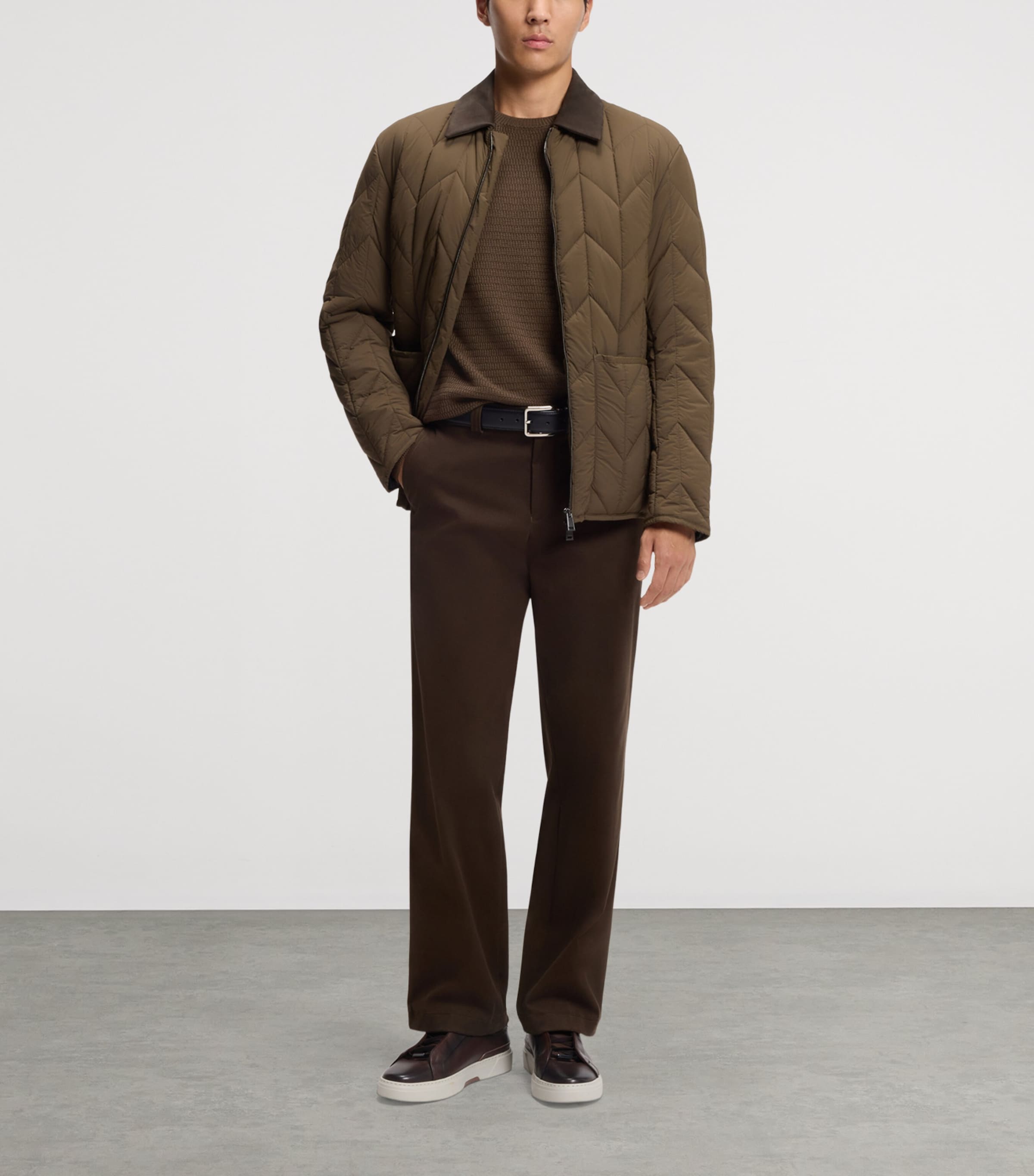 BOSS Mens Virgin Wool-Silk Sweater Image 4