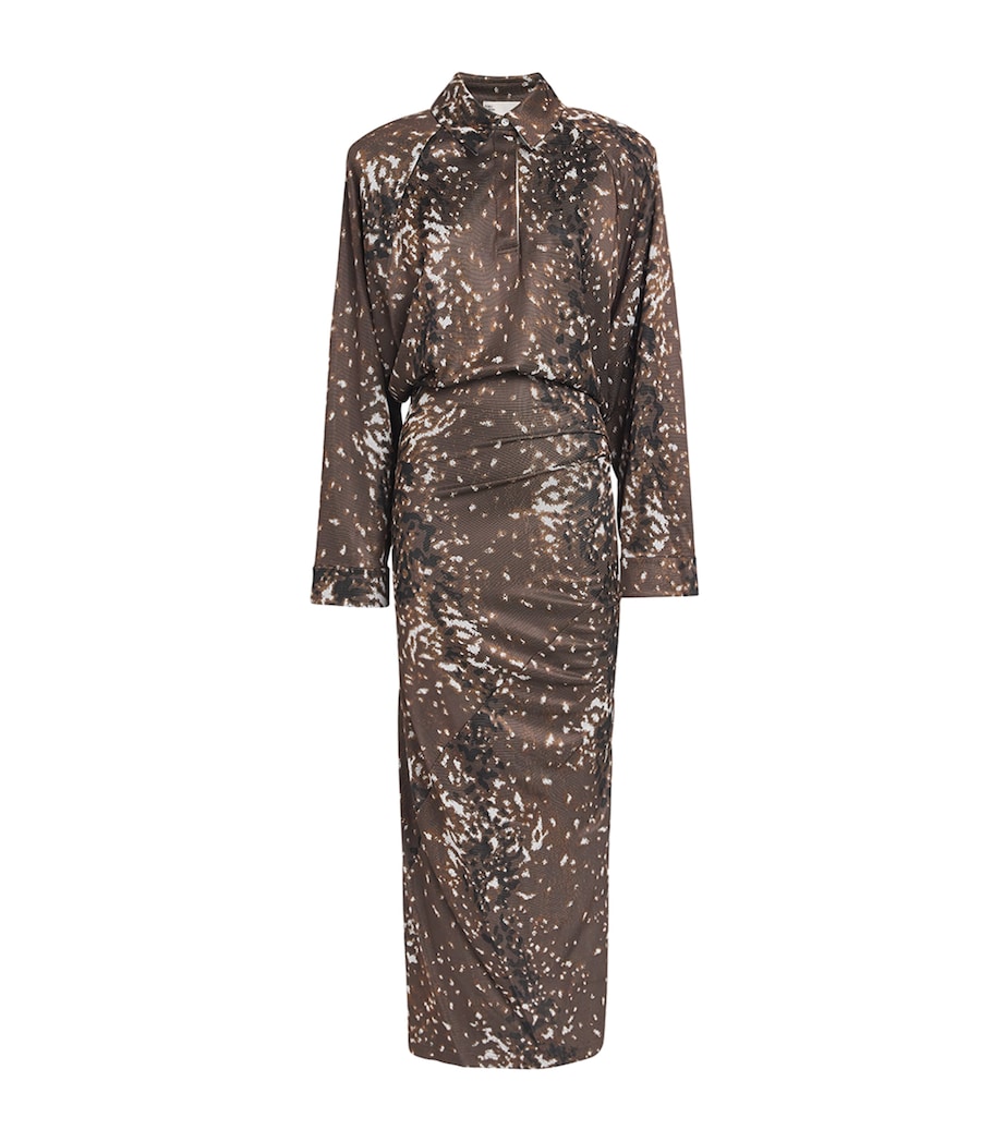 Fawn Print Maxi Dress 221 CHCOLTE BRWN FWN Image 1