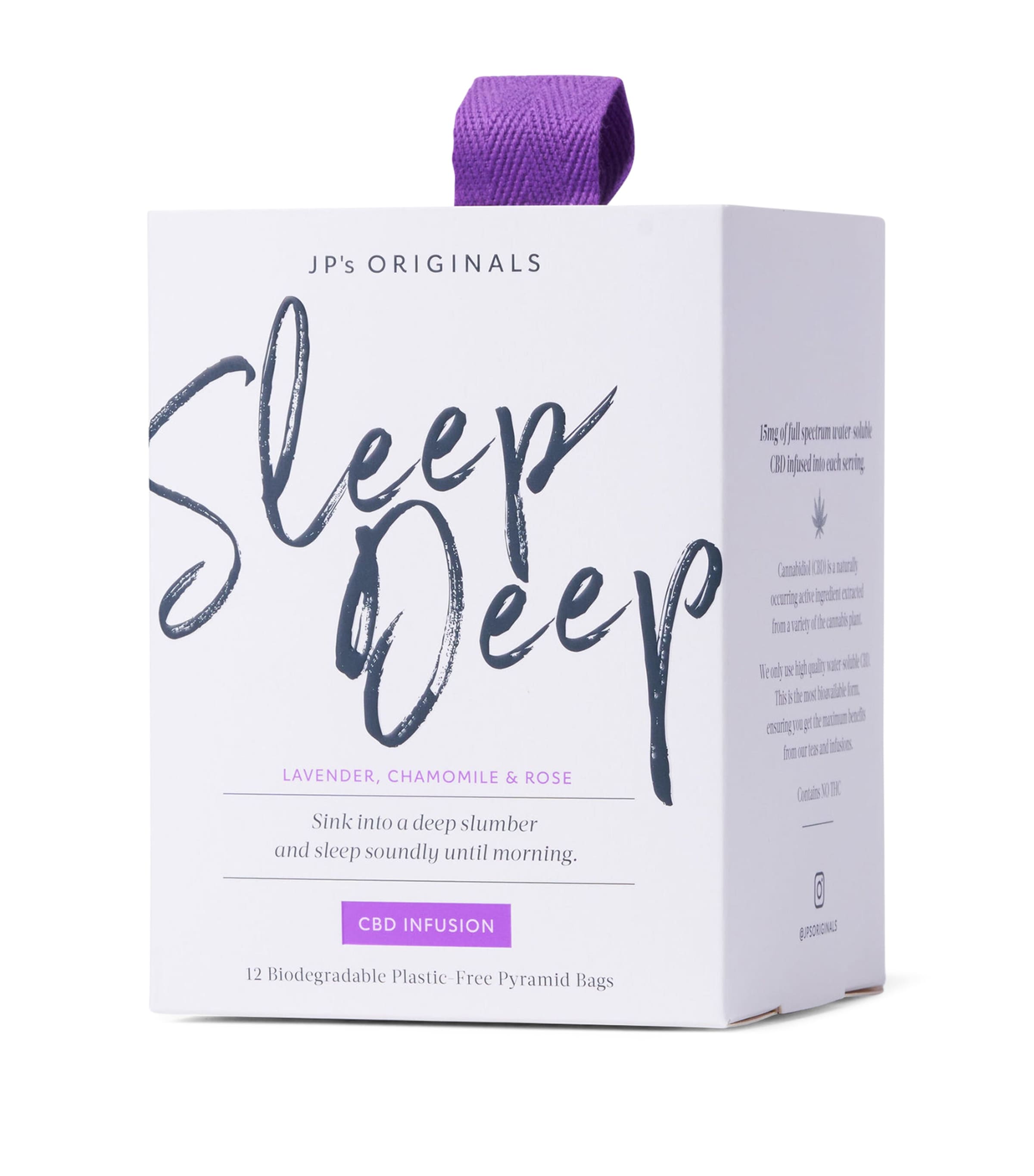 JP's Originals Sleep Deep Water-Soluble Tea Pyramids (108g) | Tea | Food | Free From