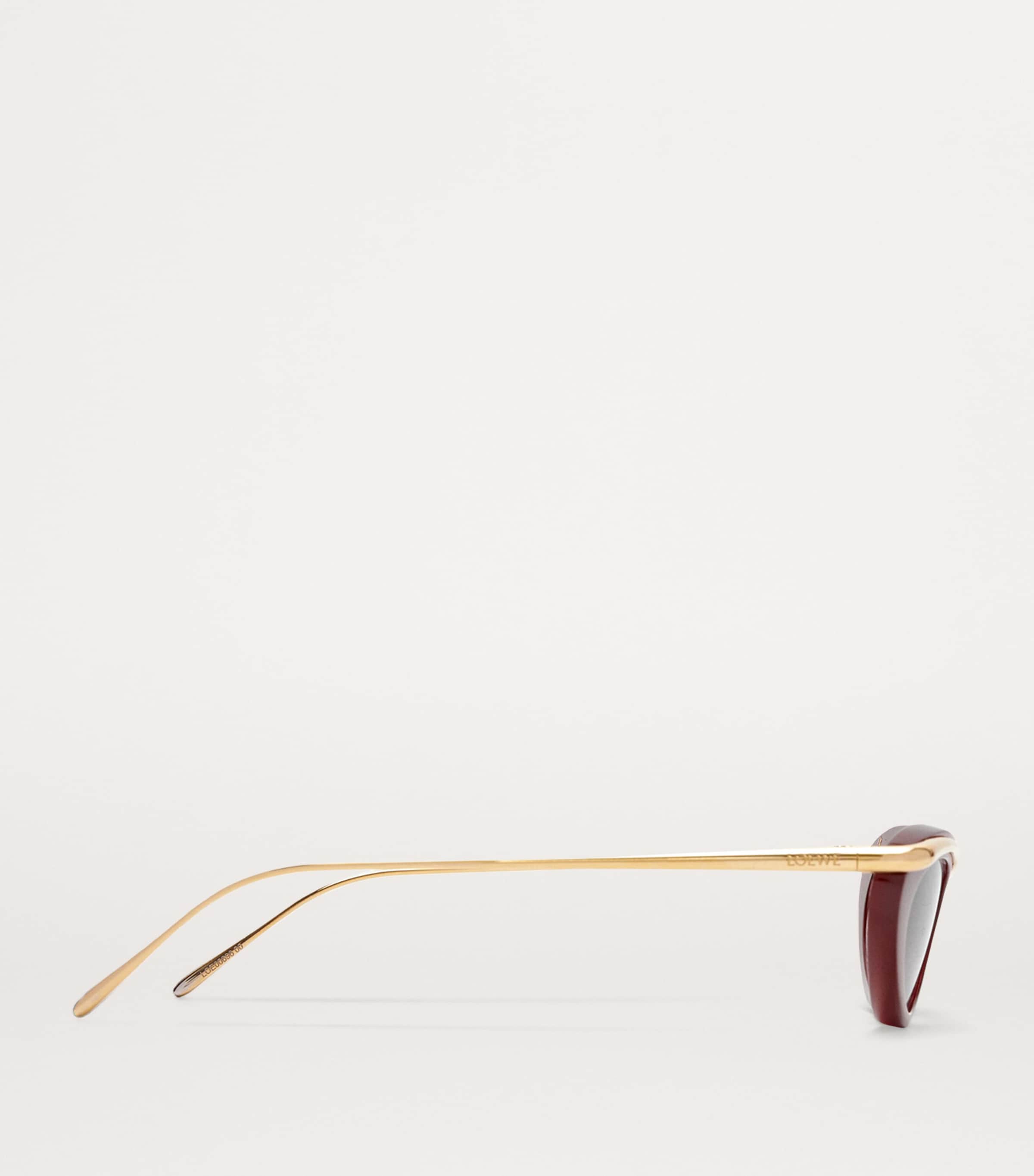 LOEWE Whirl Cat Eye Sunglasses Bordeaux Image 3