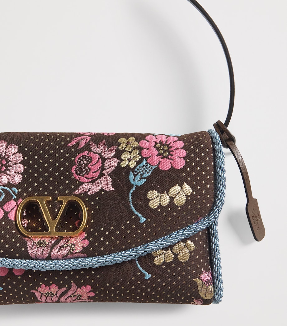Valentino Garavani Small Embroidered DeVain Shoulder Bag Cym Image 4
