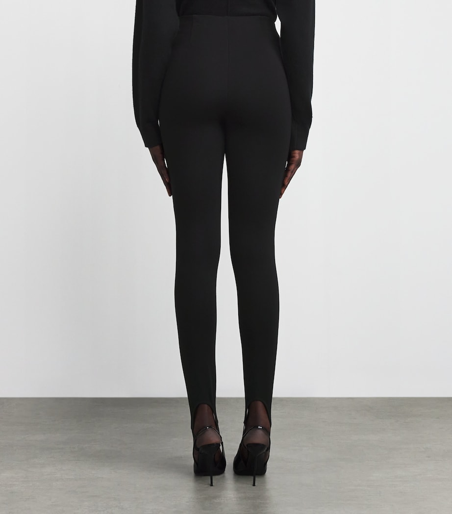 High-Waist Stirrup Leggings OBSIDIAN Image 4