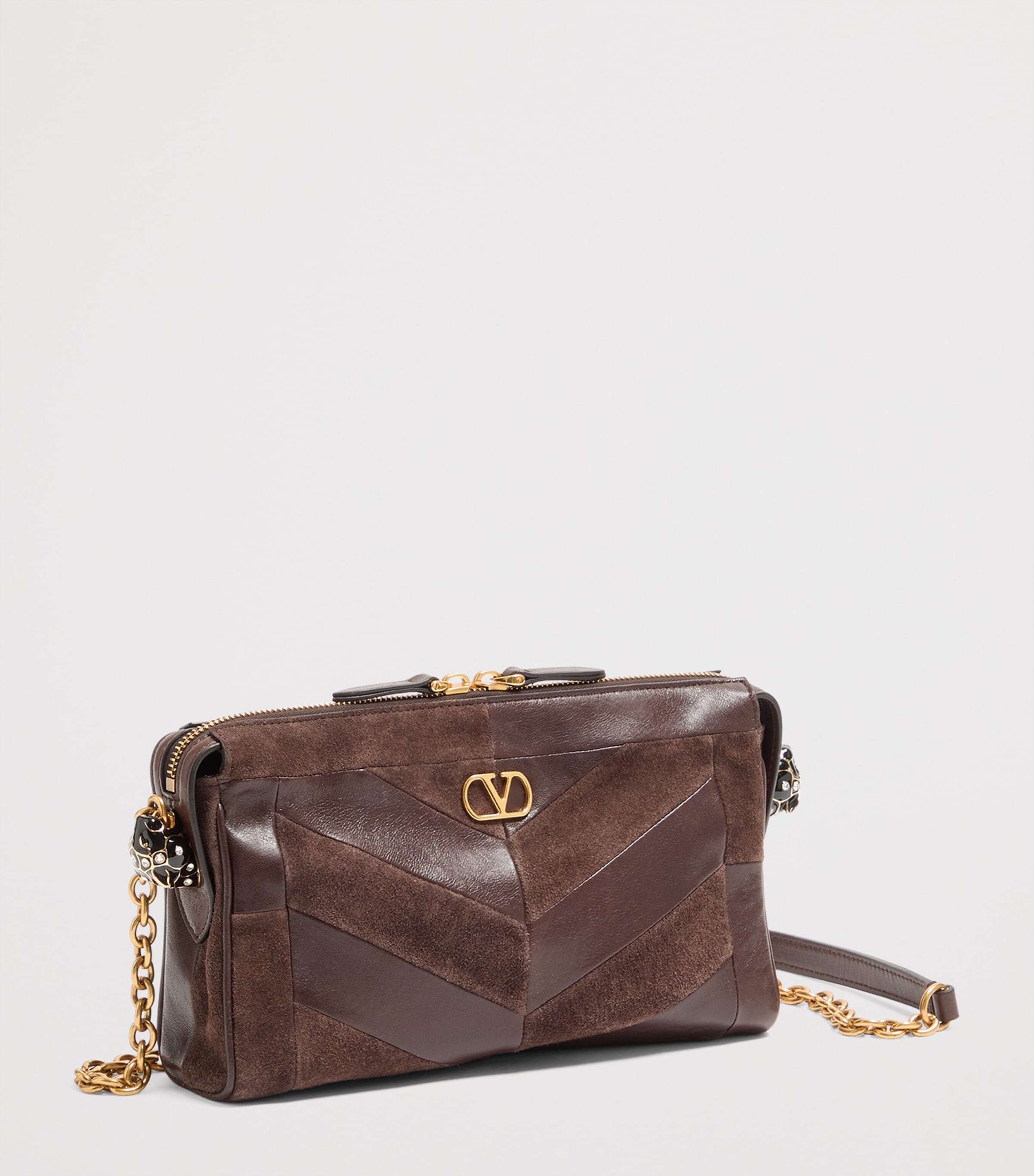 Valentino Garavani Small Leather Panthea Shoulder Bag Image 2