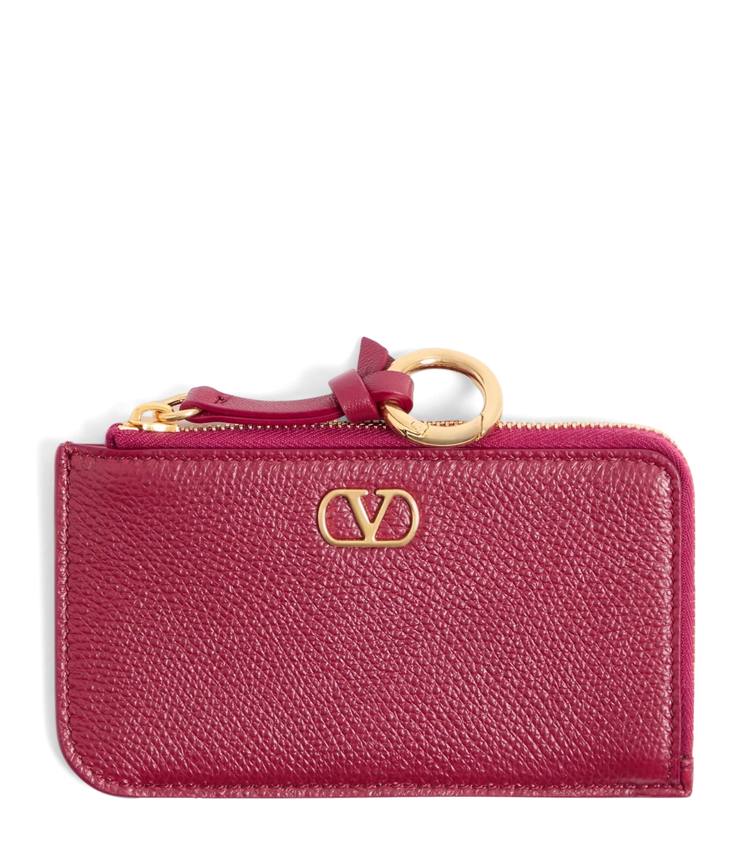 Valentino Garavani Leather VLogo Card Holder Image 1