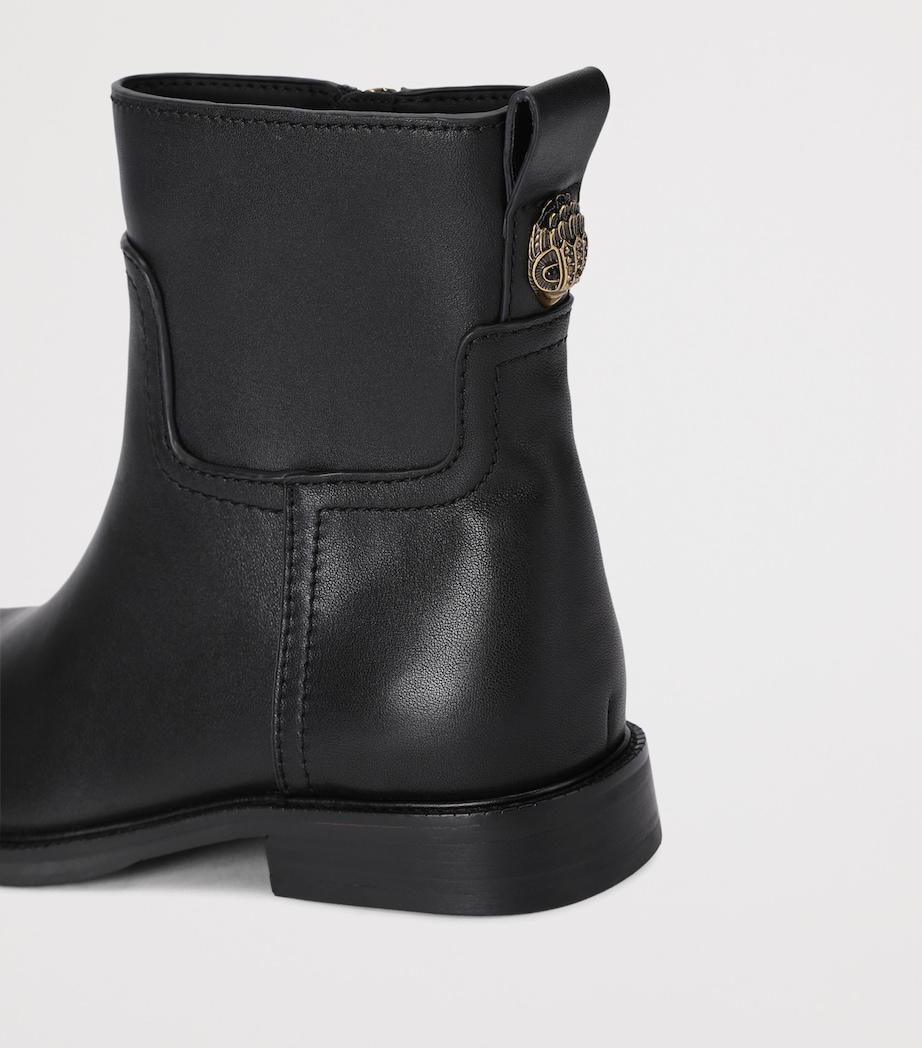 Kurt Geiger London Leather Sloane Ankle Boots Black Image 4