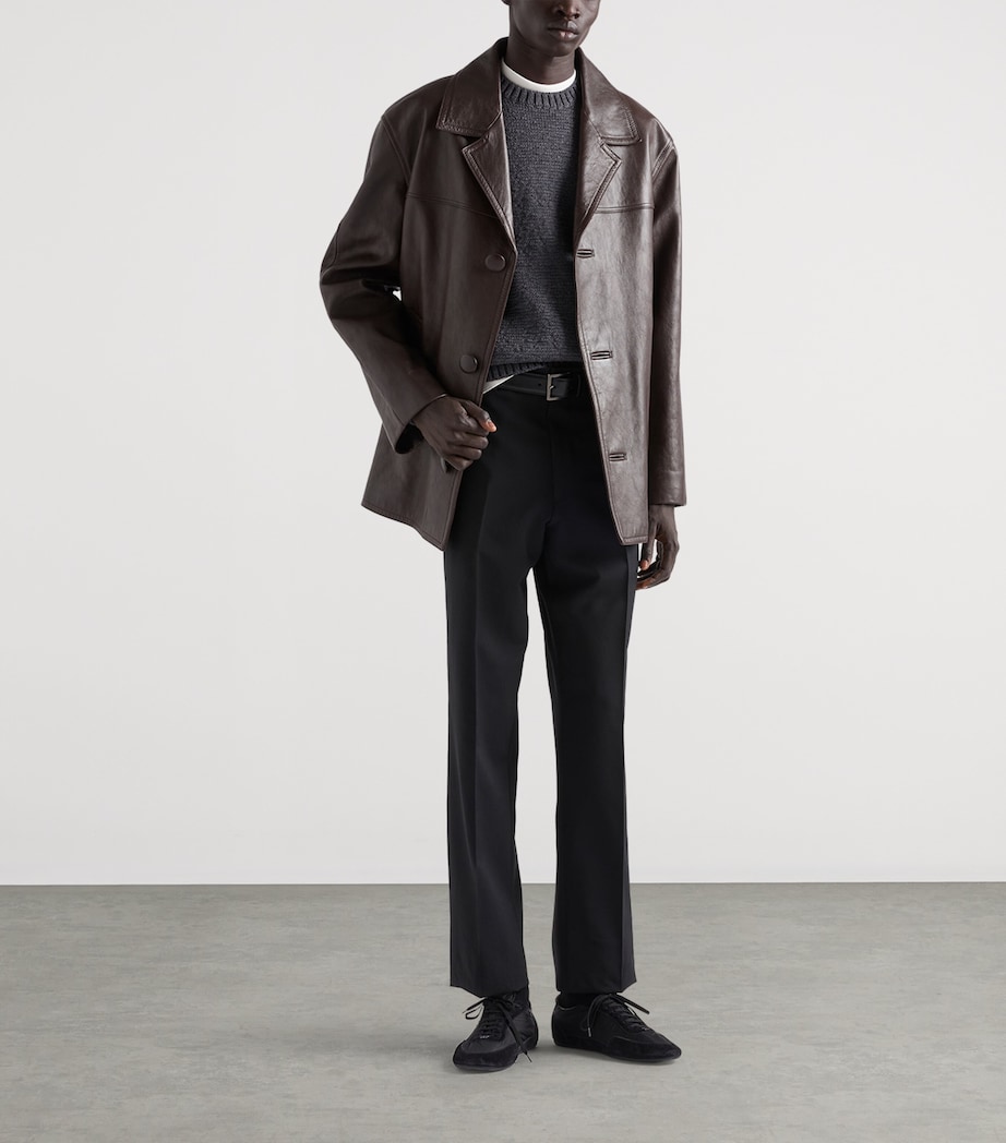 Prada Mens Wool Sweater Grey Image 2