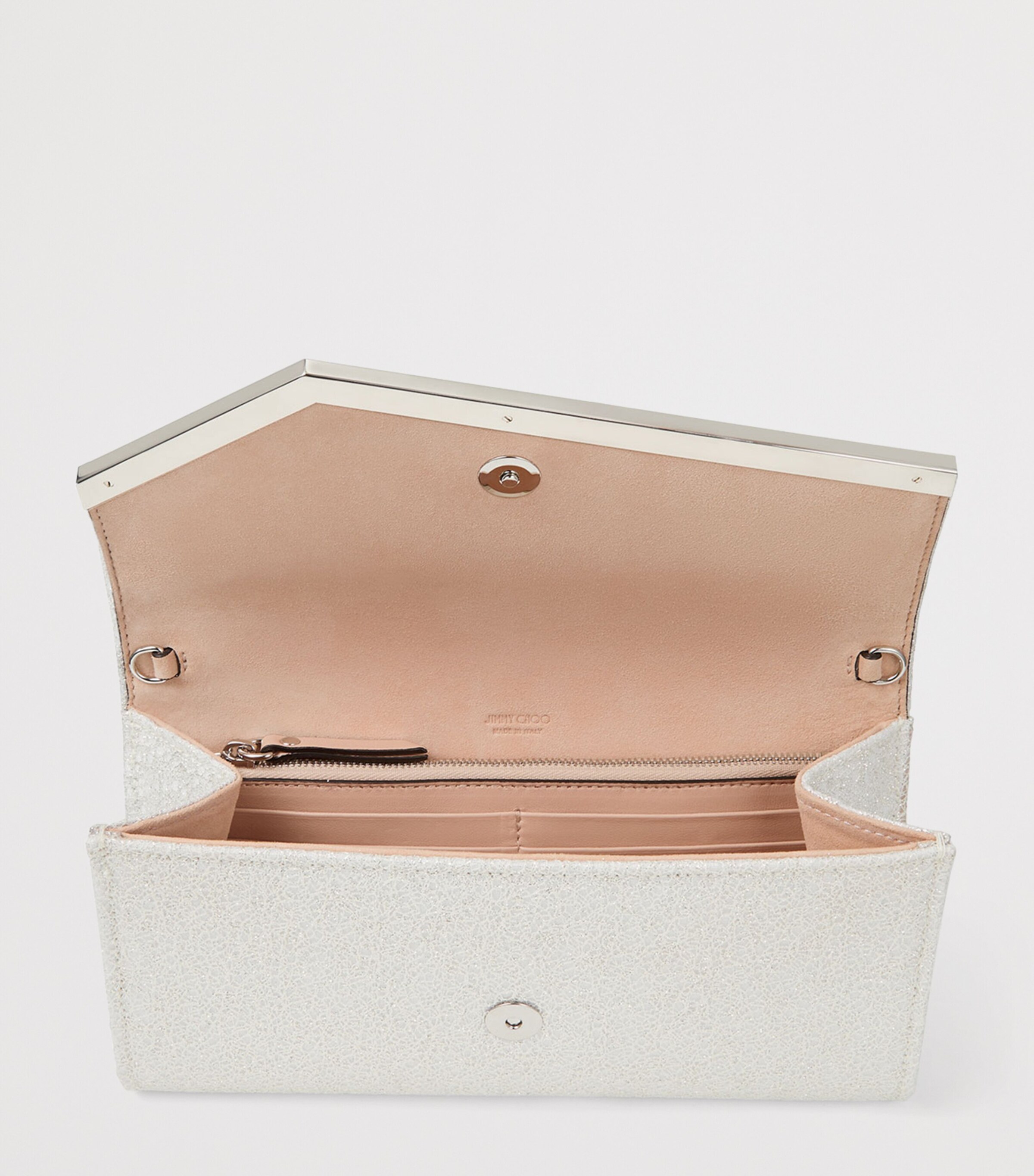 Jimmy Choo Emmie Clutch Bag Ivory/silver Image 5