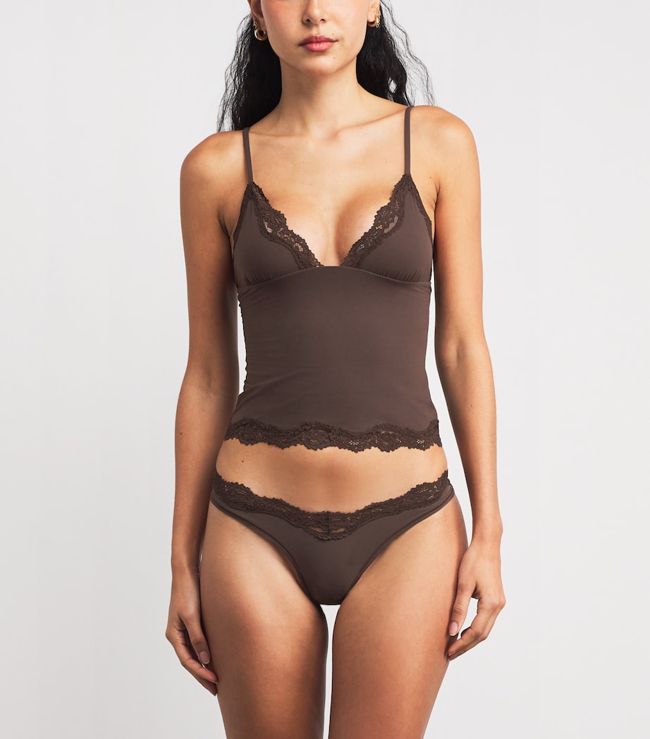 Fits Everybody Lace-Trim Cami ESPRESSO Image 2