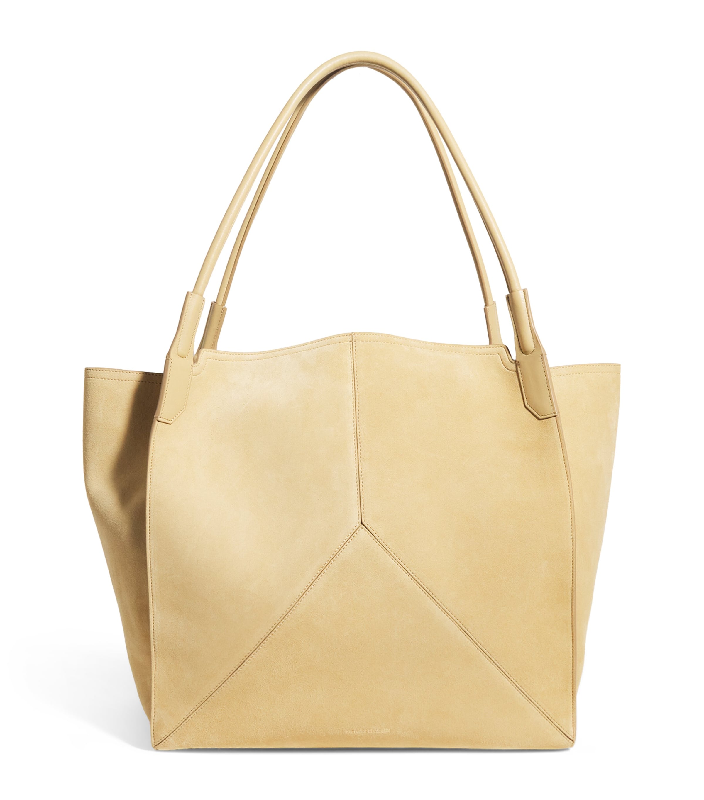 Suede Victoria Tote Bag SAND Image 1