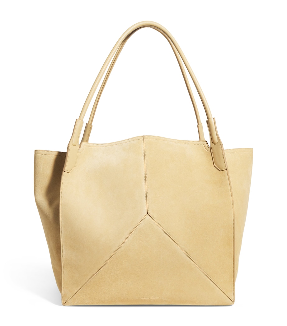 Suede Victoria Tote Bag SAND Image 1