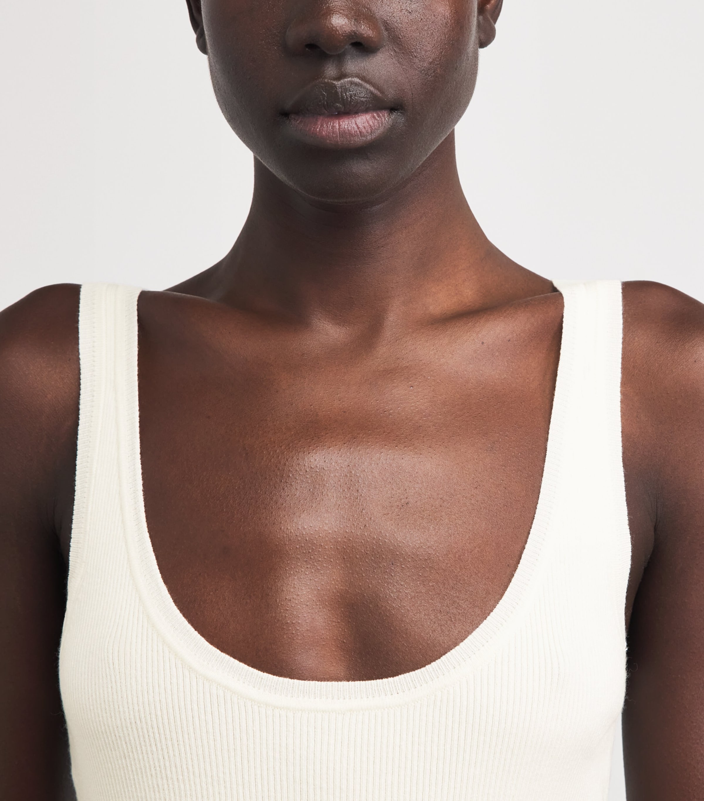 Almada Label Womens Wool-Silk-Cashmere Indy Tank Top Cream Image 3