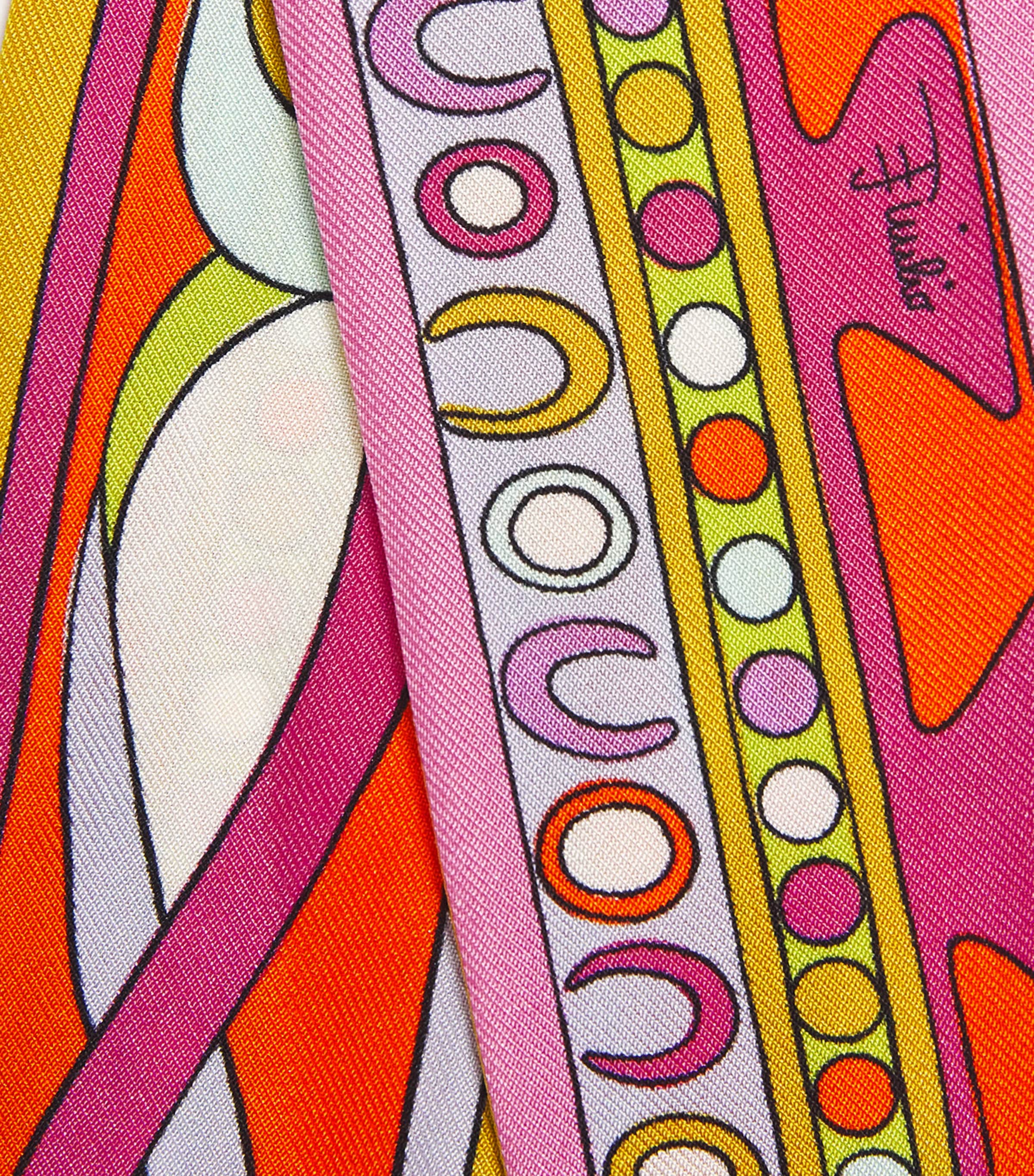 PUCCI Silk Twill Printed Scarf Image 4