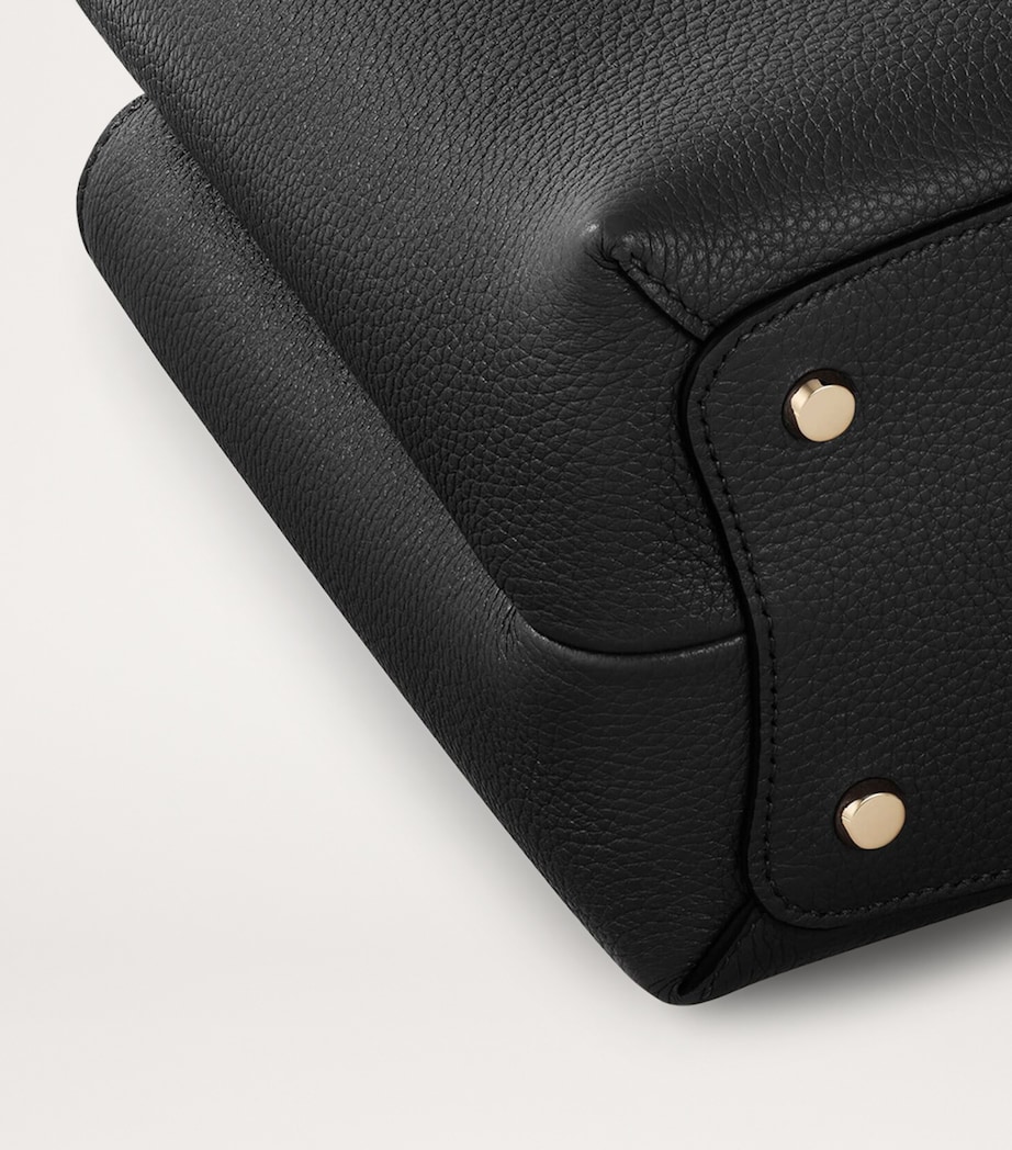 Small Calfskin Panthère de Cartier Top-Handle Bag BLACK Image 5