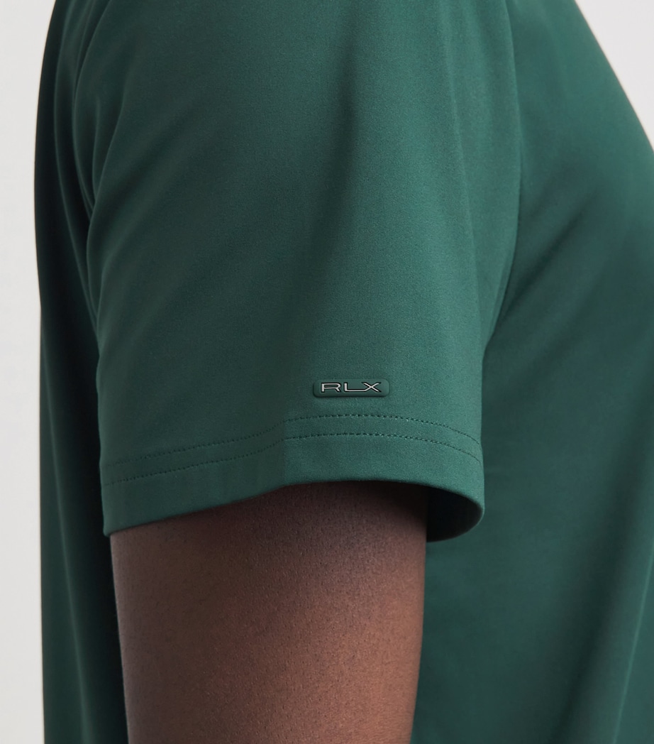 RLX Ralph Lauren Mens Tailored Fit Performance Polo Shirt Moss Agate Image 3