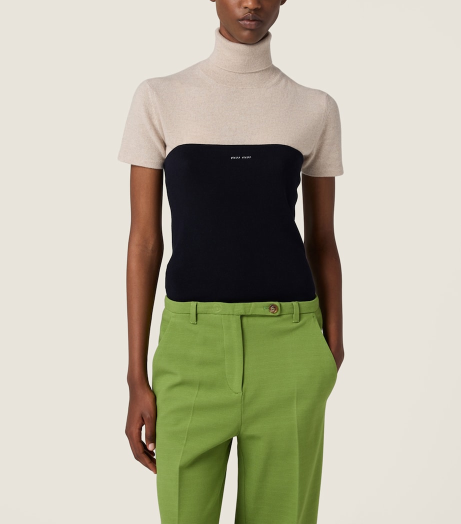 Cotton Knitted Logo Tube Top F0008 Image 2