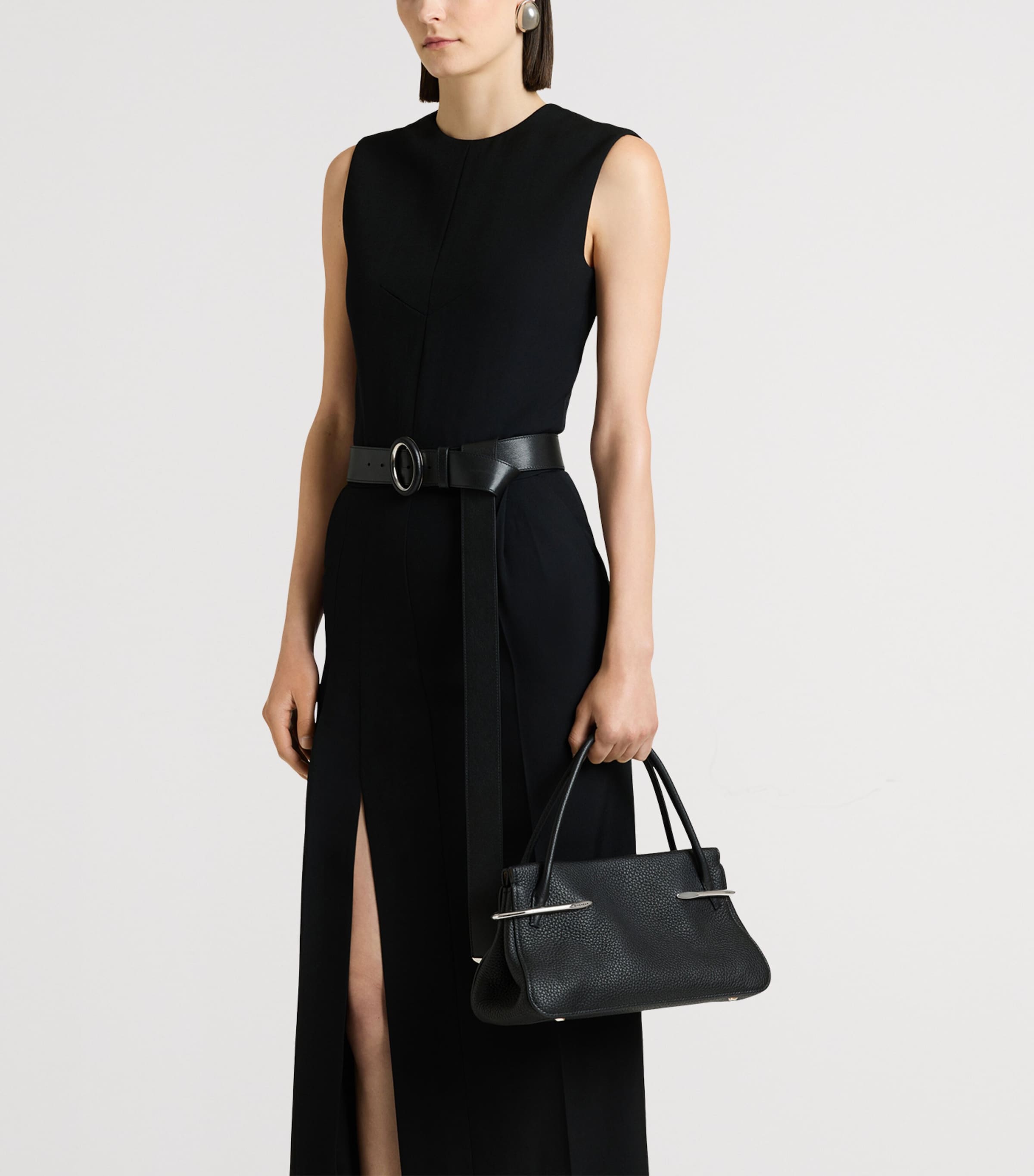 Givenchy Womens Wool Sliced Midi Dress Image 7