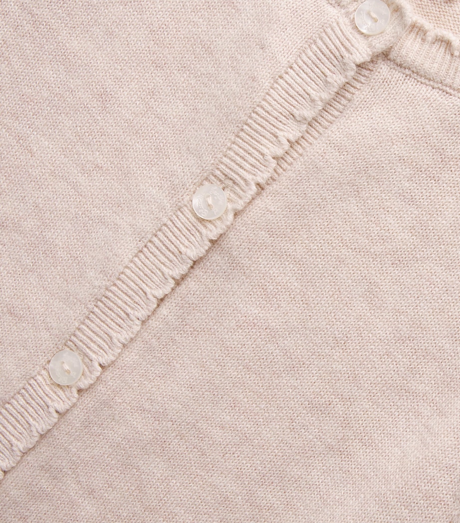 Cotton Knitted Playsuit (1-24 Months) 62BEIGE CHINÉ Image 3