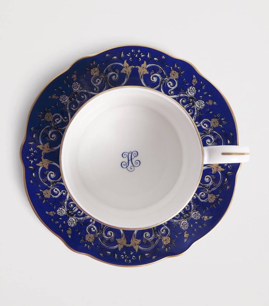 Harrods Bone China Teacup and Saucer Image 3