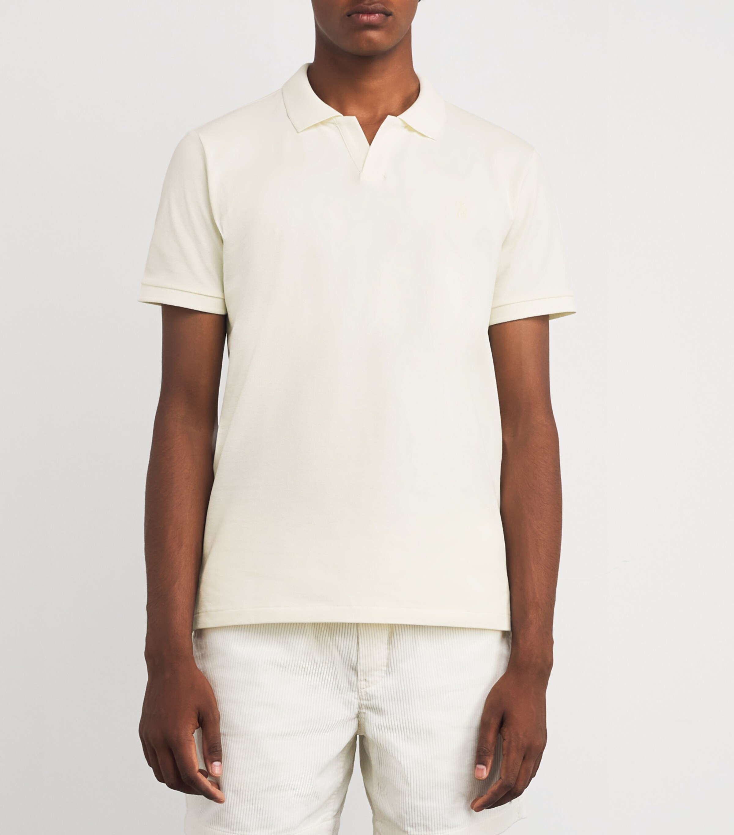 Polo Ralph Lauren Mens Stretch Cotton Custom-Fit Polo Shirt Natural Image 3