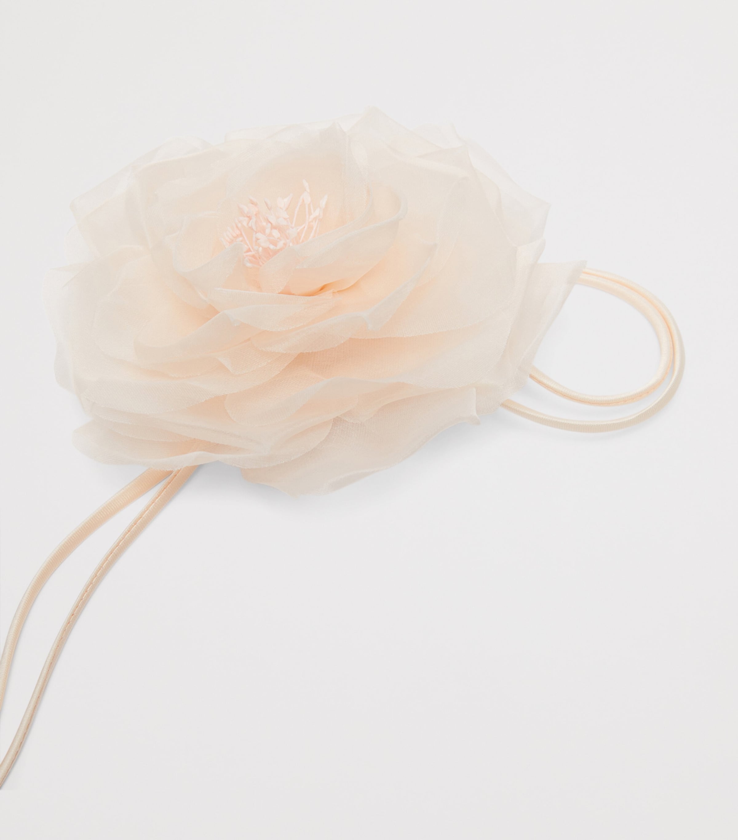 Max Mara Silk Flower Hair Clip Pink Image 3