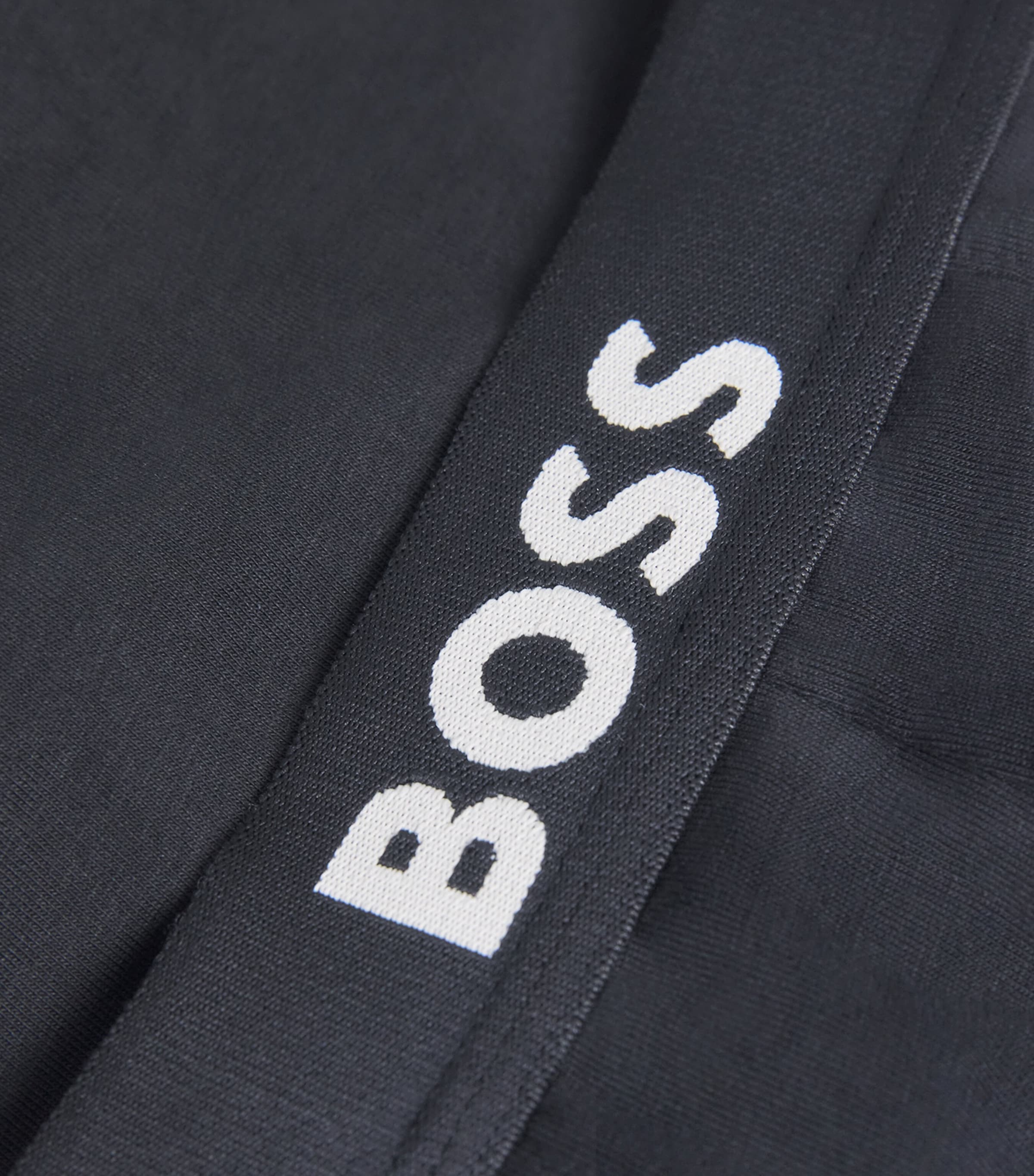 Organic Cotton Stretch Boxers (Pack of 3) 001-BLACK Image 3