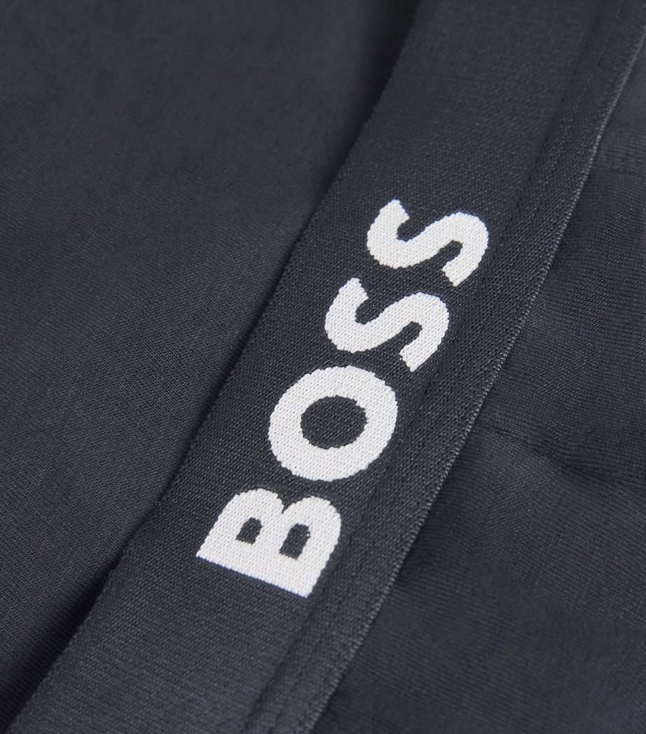 Organic Cotton Stretch Boxers (Pack of 3) 001-BLACK Image 3