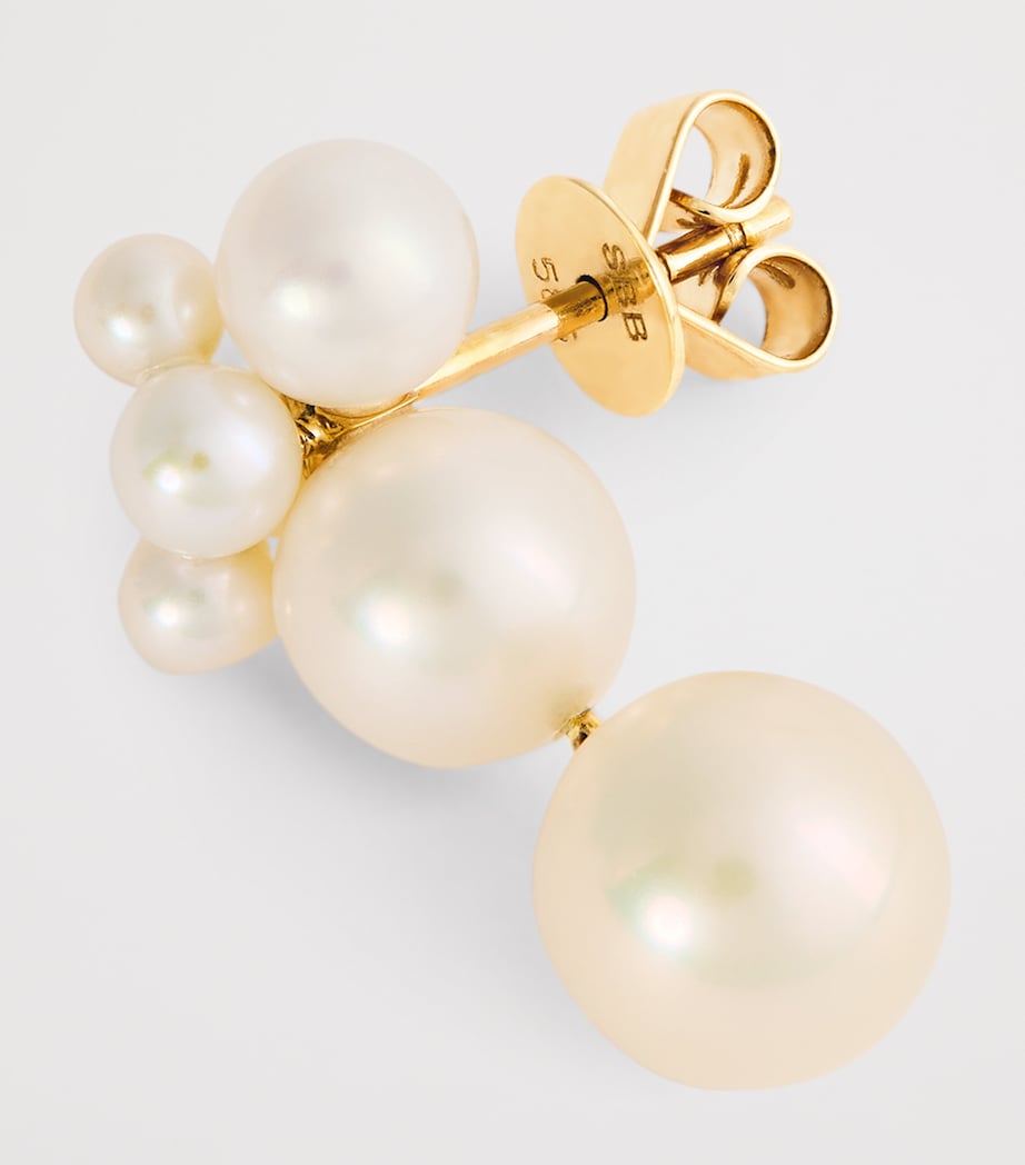 Yellow Gold and Pearl Bisou Perle Single Earring YELLOW GOLD Image 5