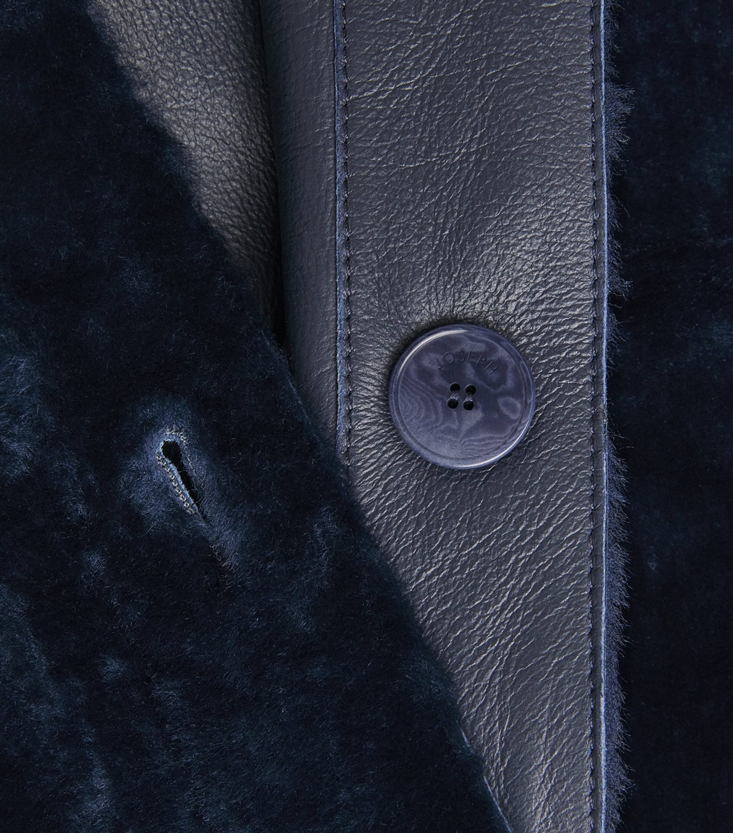 Shearling Reversible Alloway Jacket INDIGO Image 5