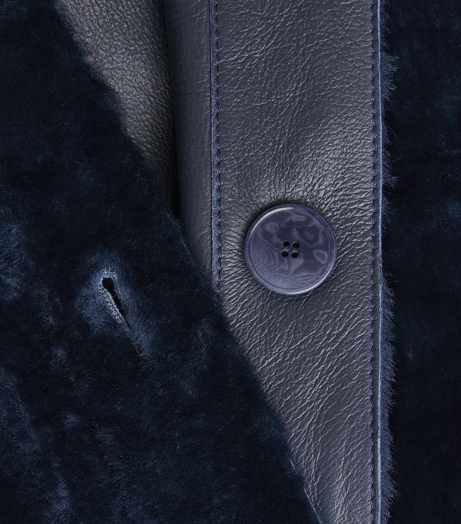 Shearling Reversible Alloway Jacket INDIGO Image 5