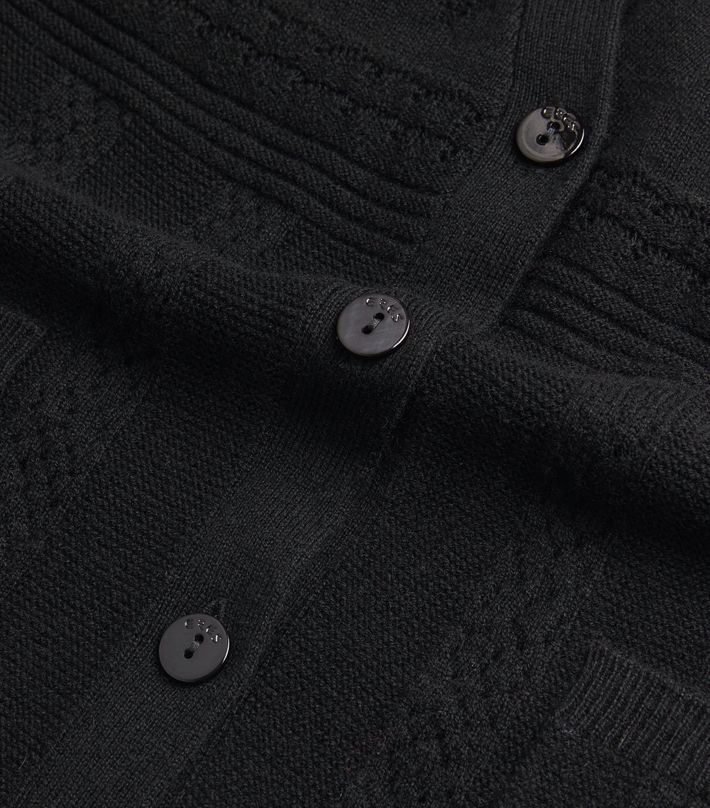 Wool-Cashmere Mixte Sweater Vest 1001 NOIR Image 6