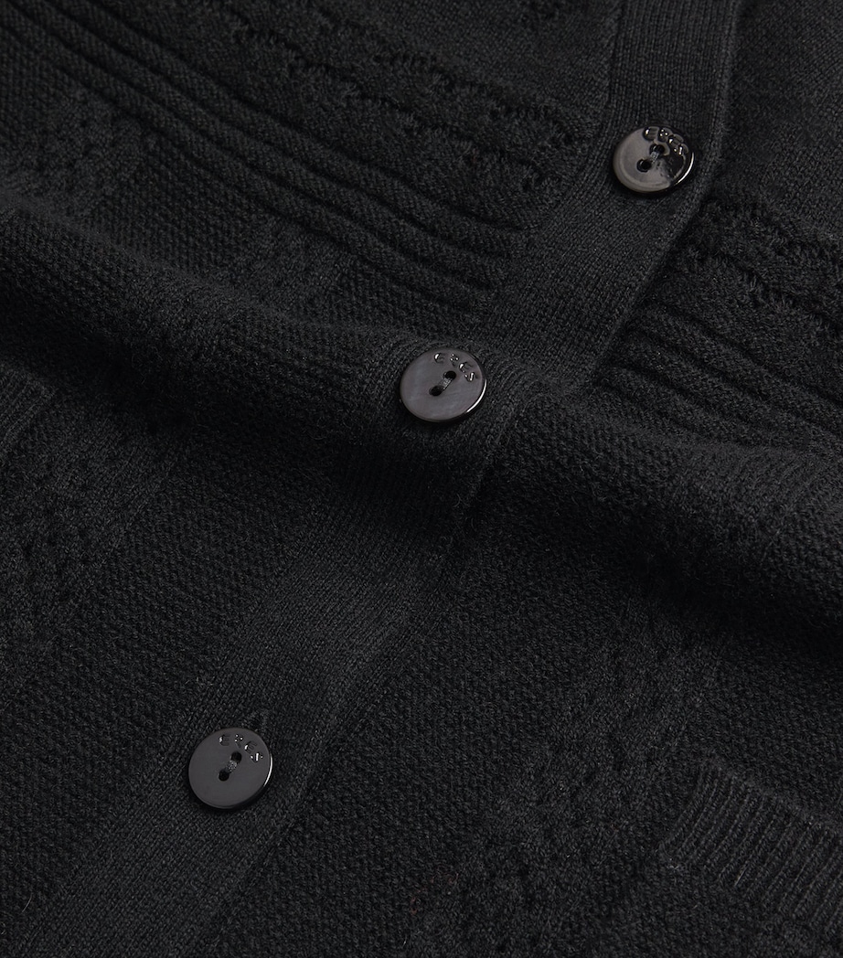 Wool-Cashmere Mixte Sweater Vest 1001 NOIR Image 6