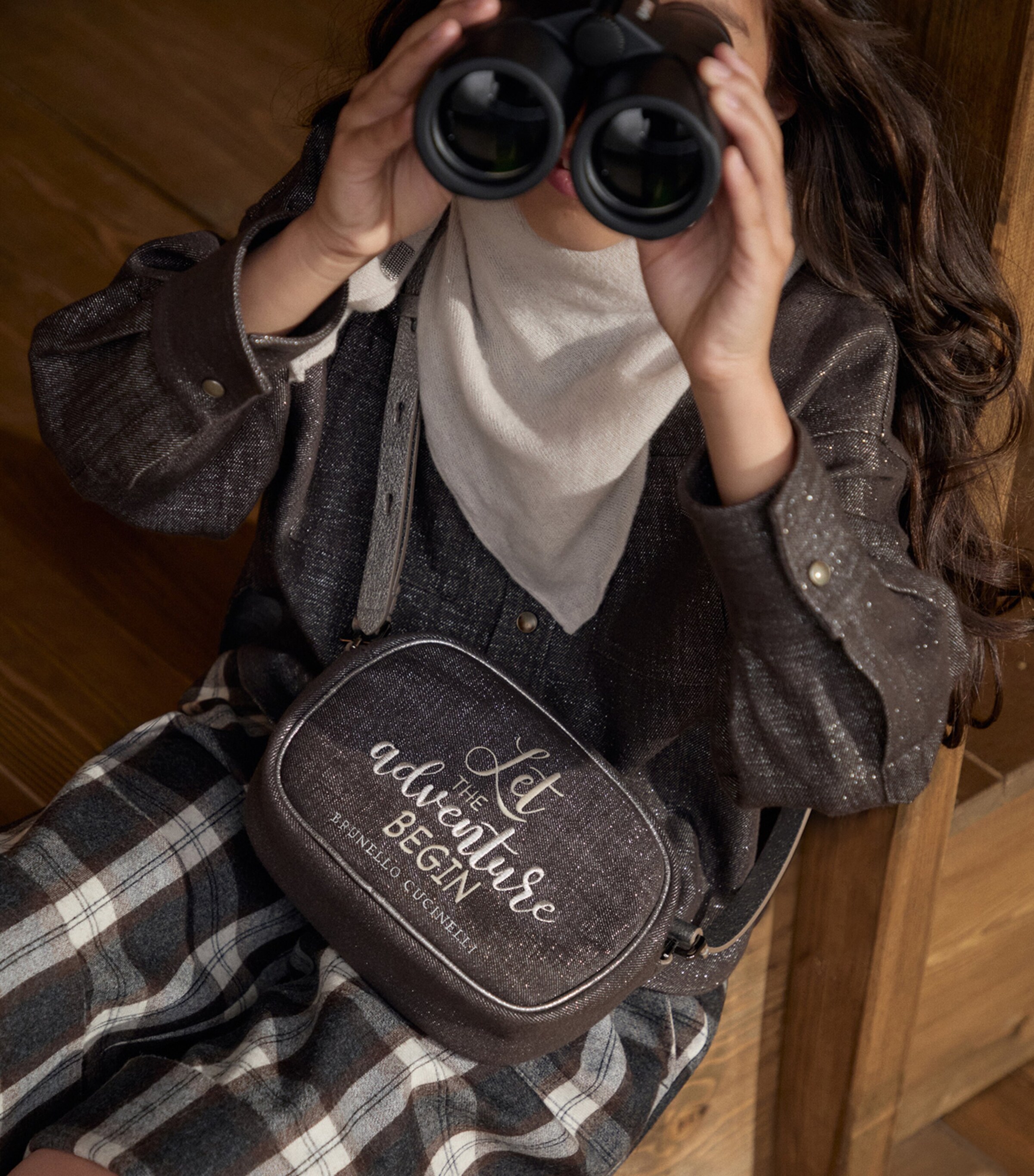 Sparkly Denim Embroidered Bag C003 Image 4