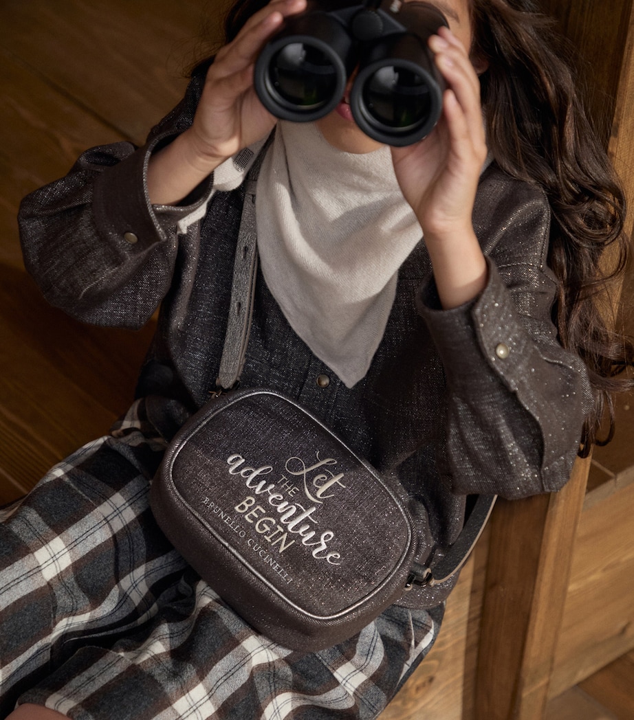 Sparkly Denim Embroidered Bag C003 Image 4