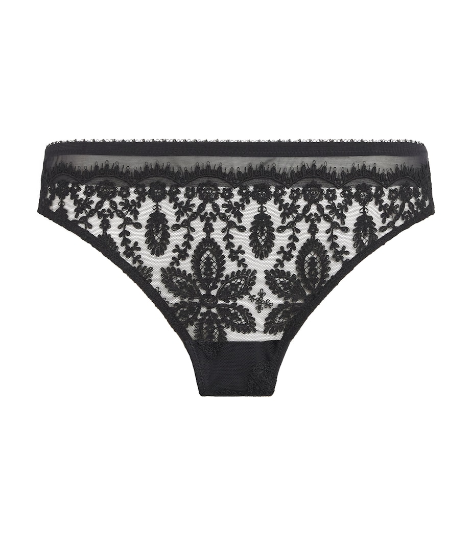 Lace Précieuse Tanga Briefs 015 NOIR Image 1