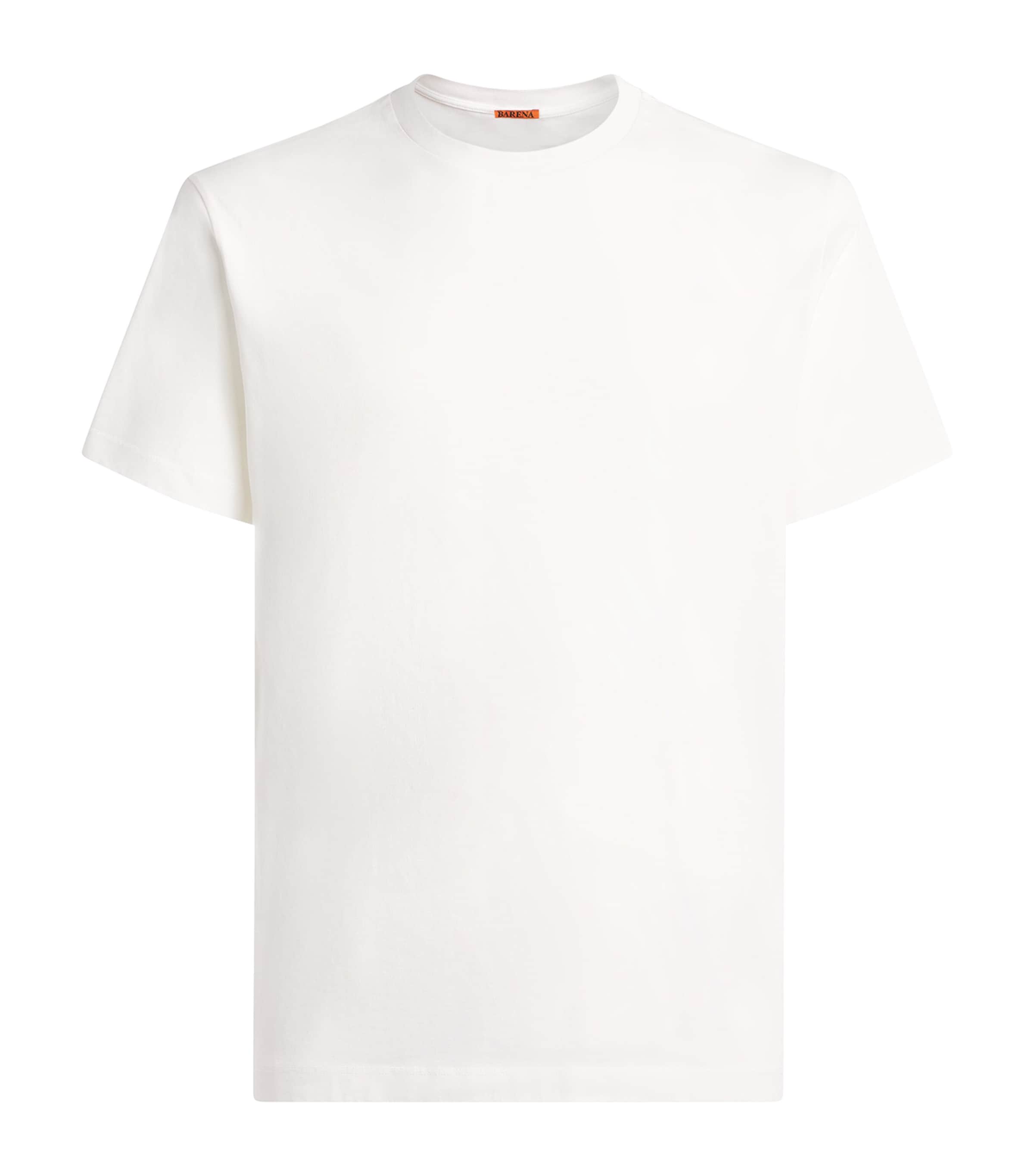 Barena Mens Cotton T-Shirt Bianco Image 1