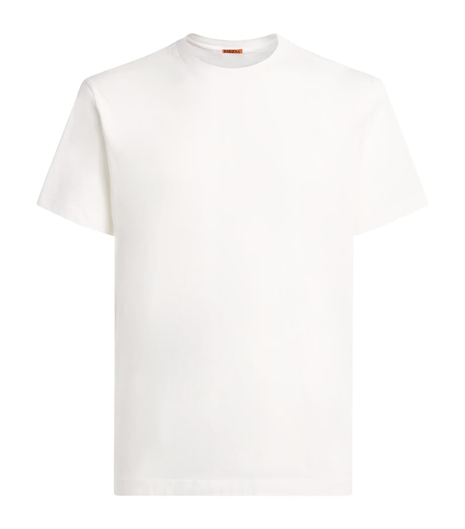 Barena Mens Cotton T-Shirt Bianco Image 1