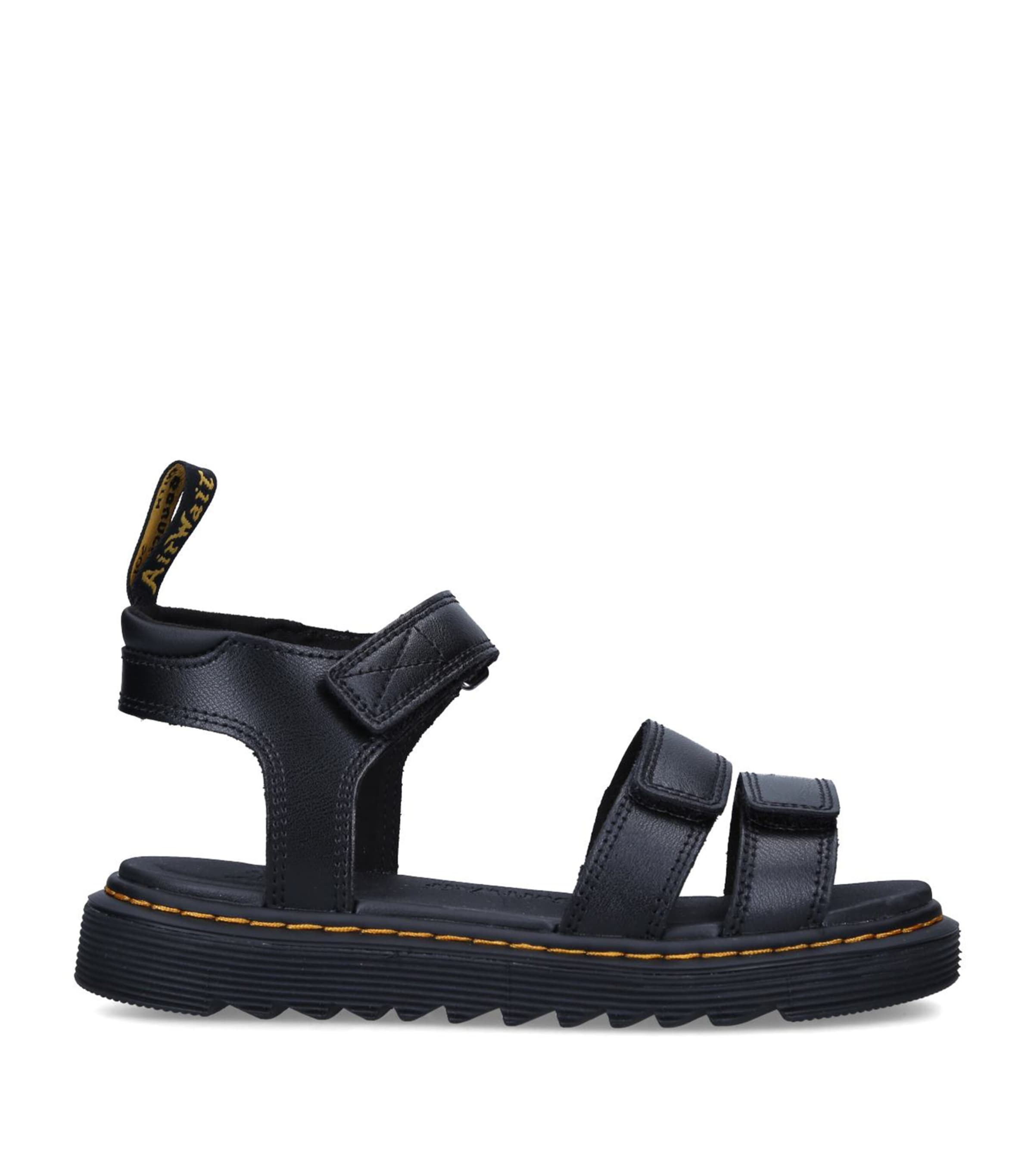 Dr. Martens Leather Klaire Junior Sandals Black Image 3