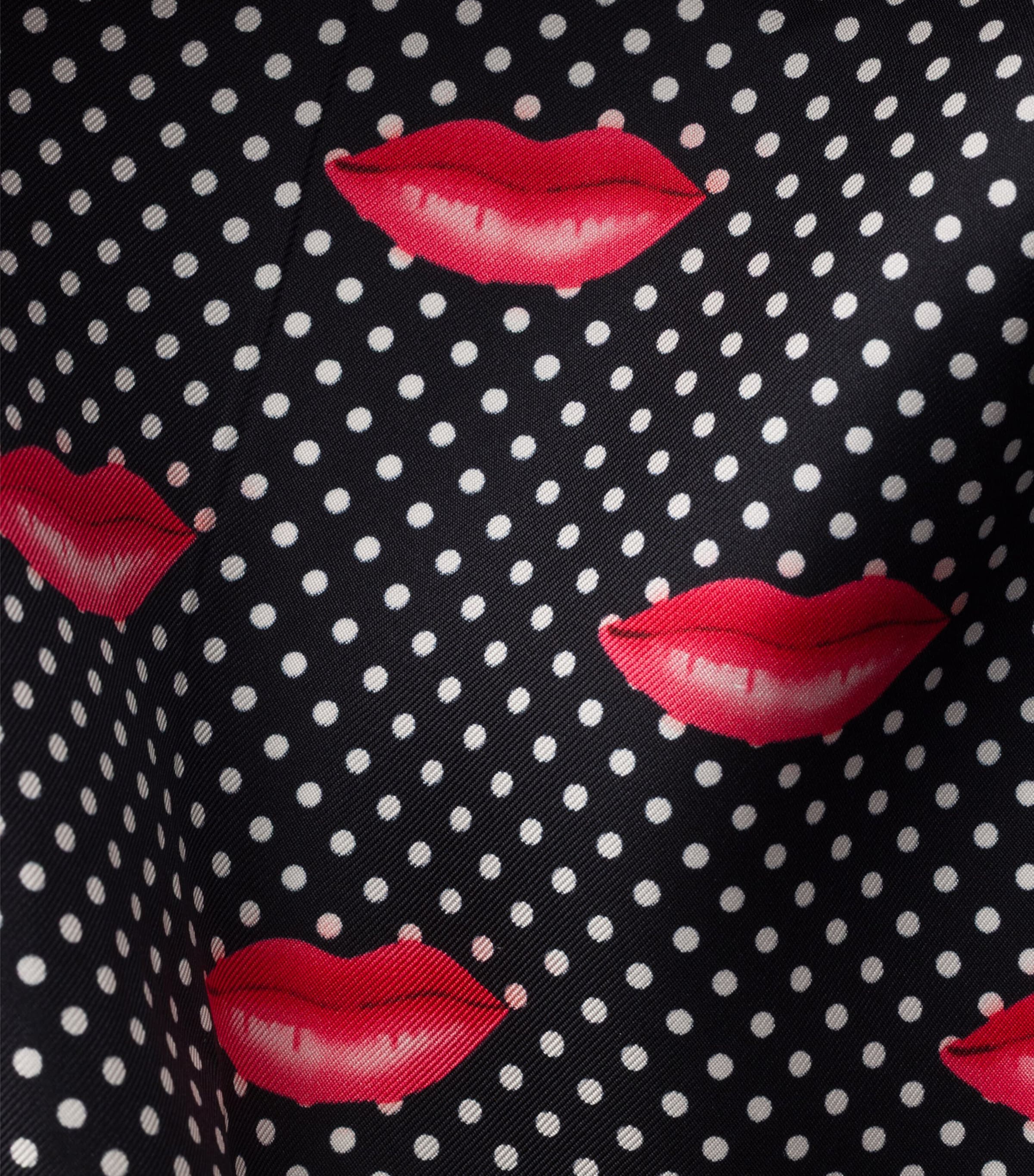 Prada Silk Twill Printed Lips Scarf Image 2