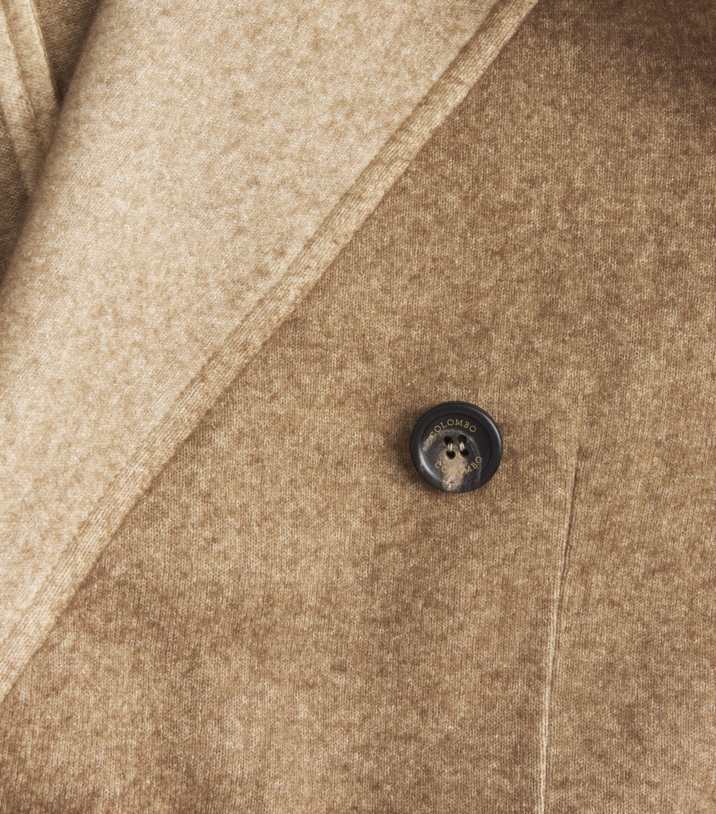 Colombo Mens Cashmere-Silk Overcoat Dark Brown Image 5