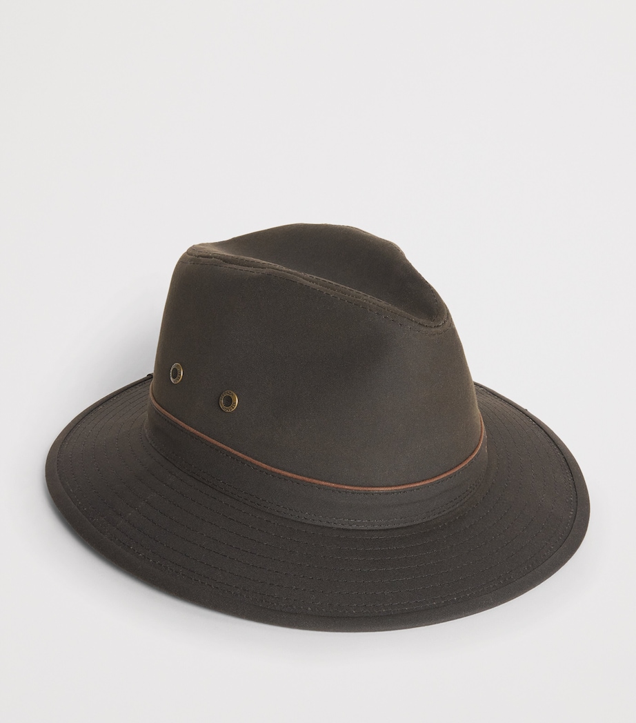 Cotton-Blend Wax Traveller Hat 6 - DARK BROWN Image 2
