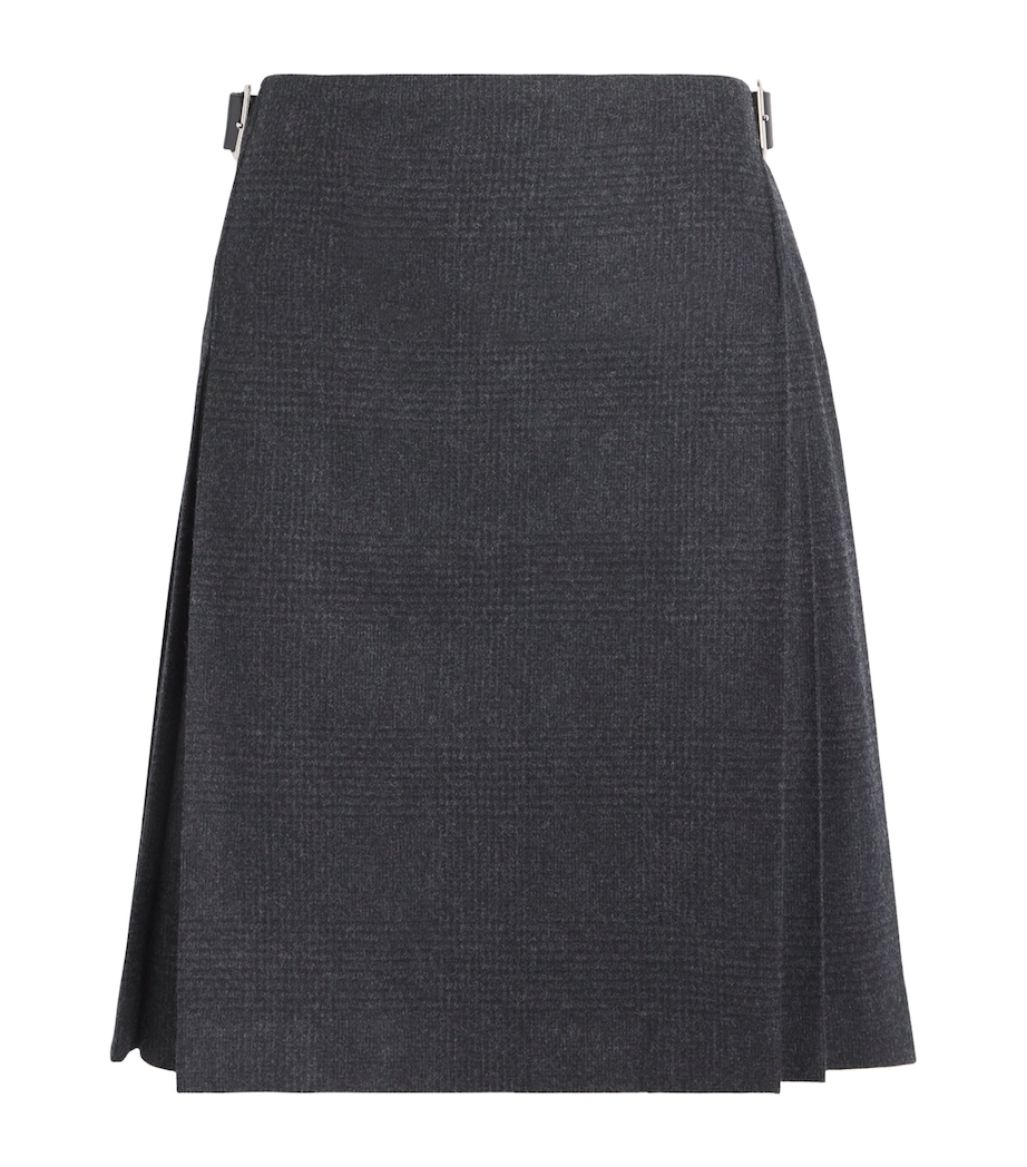 x Le Kilt Wool-Cashmere Tailored Mini Skirt RU7750 CHARCOAL GREY Image 1