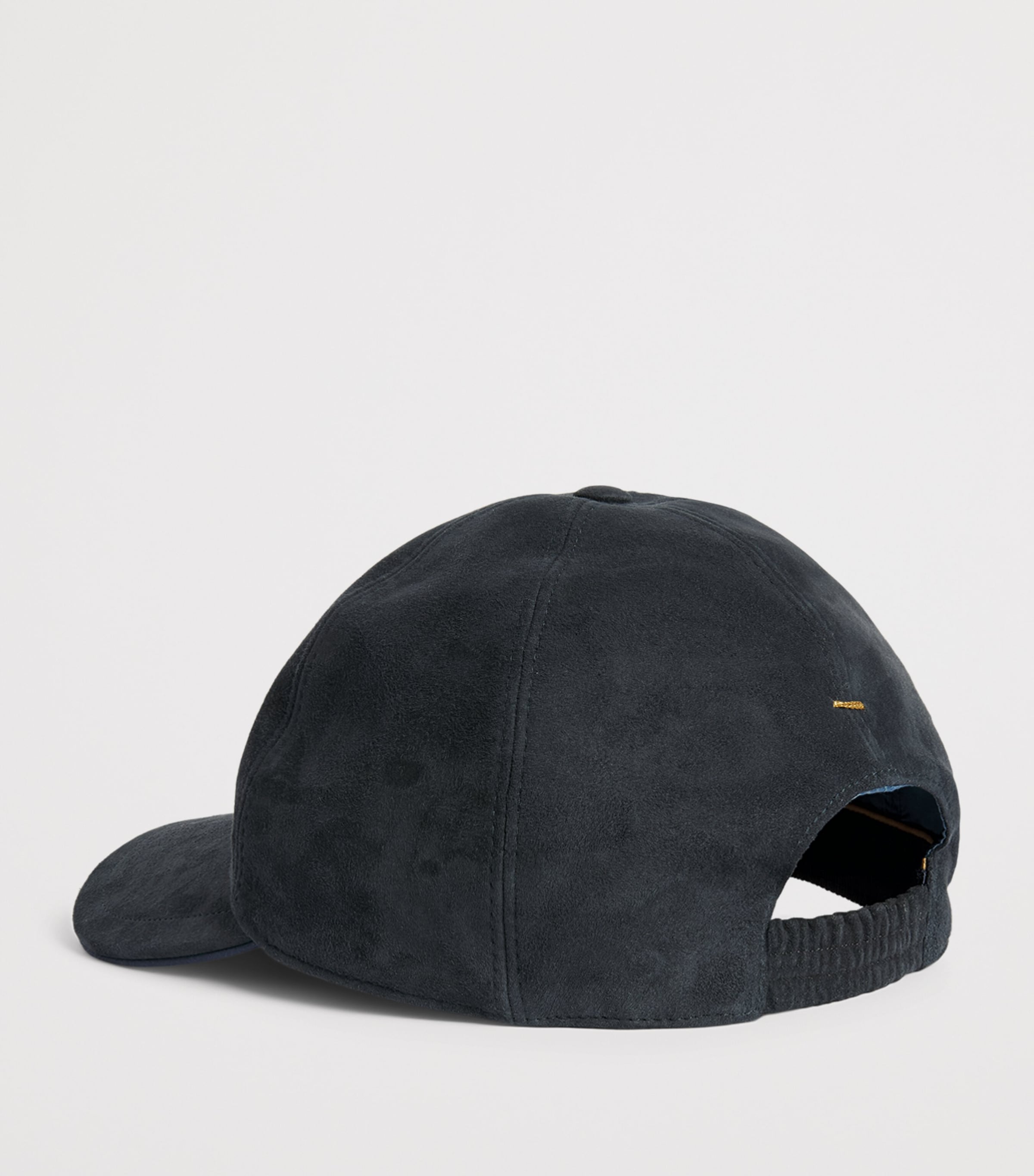 Paul & Shark Goat Suede Fin Logo Cap Blue Image 3