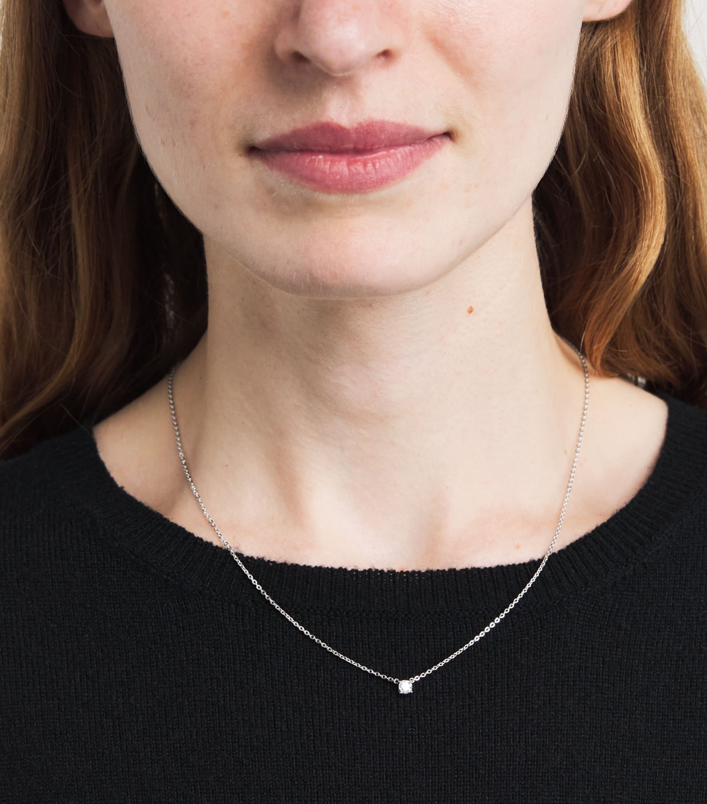 White Gold and Diamond Pendant Necklace (0.25ct) WHITE GOLD Image 2