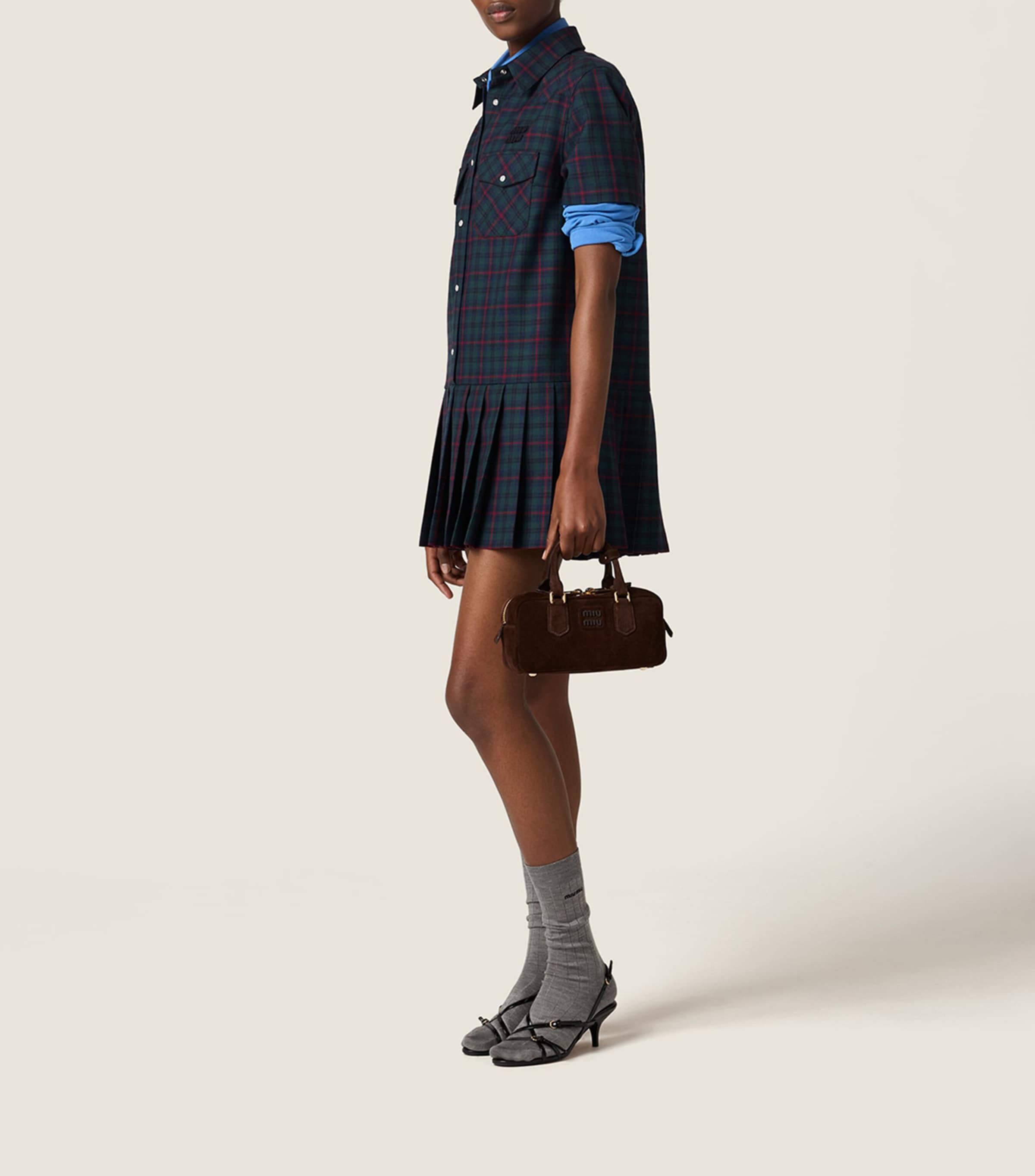 Suede Arcadie Top-Handle Bag F0003 Image 2